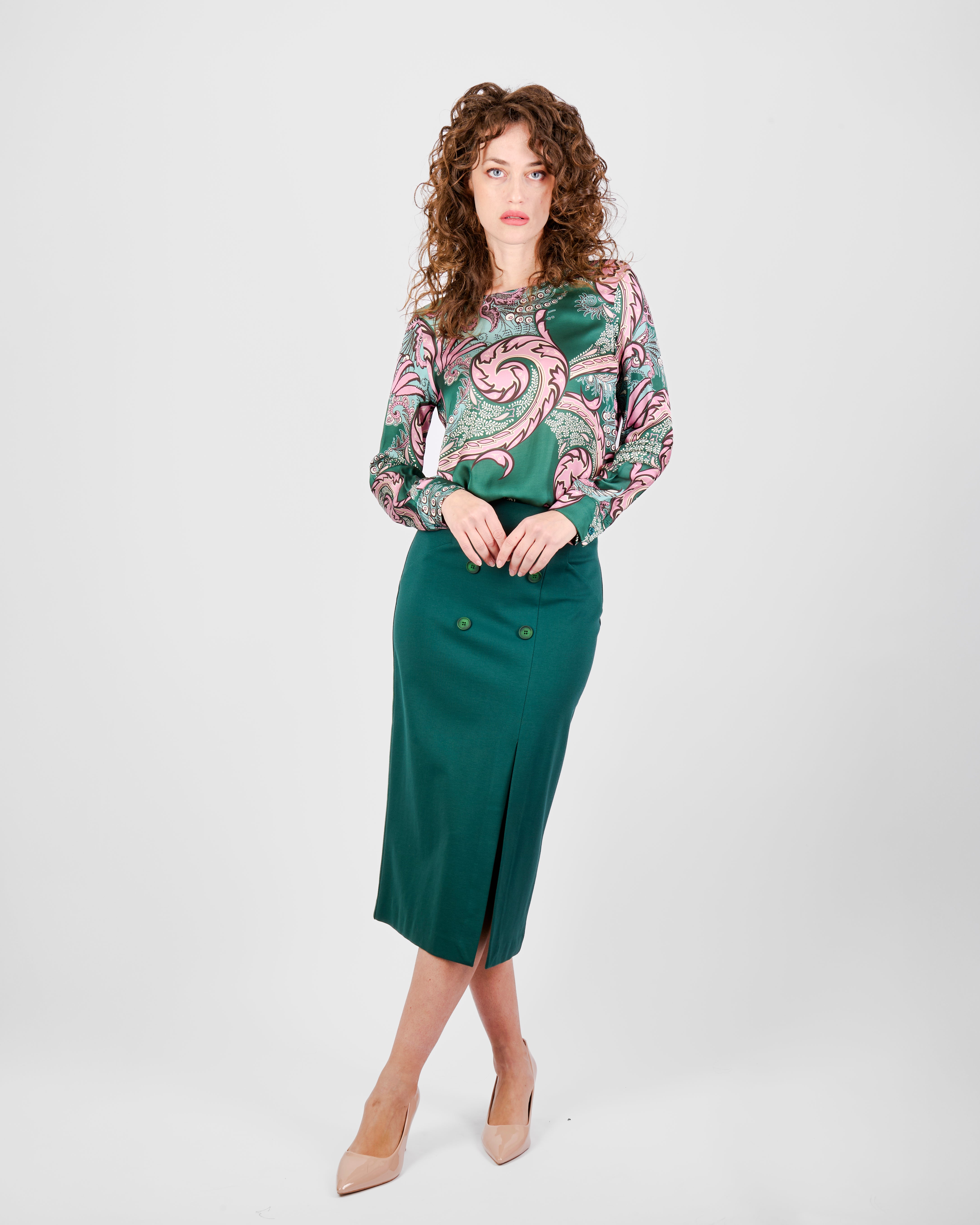 Gonna in punto milano bottoni PERTICA