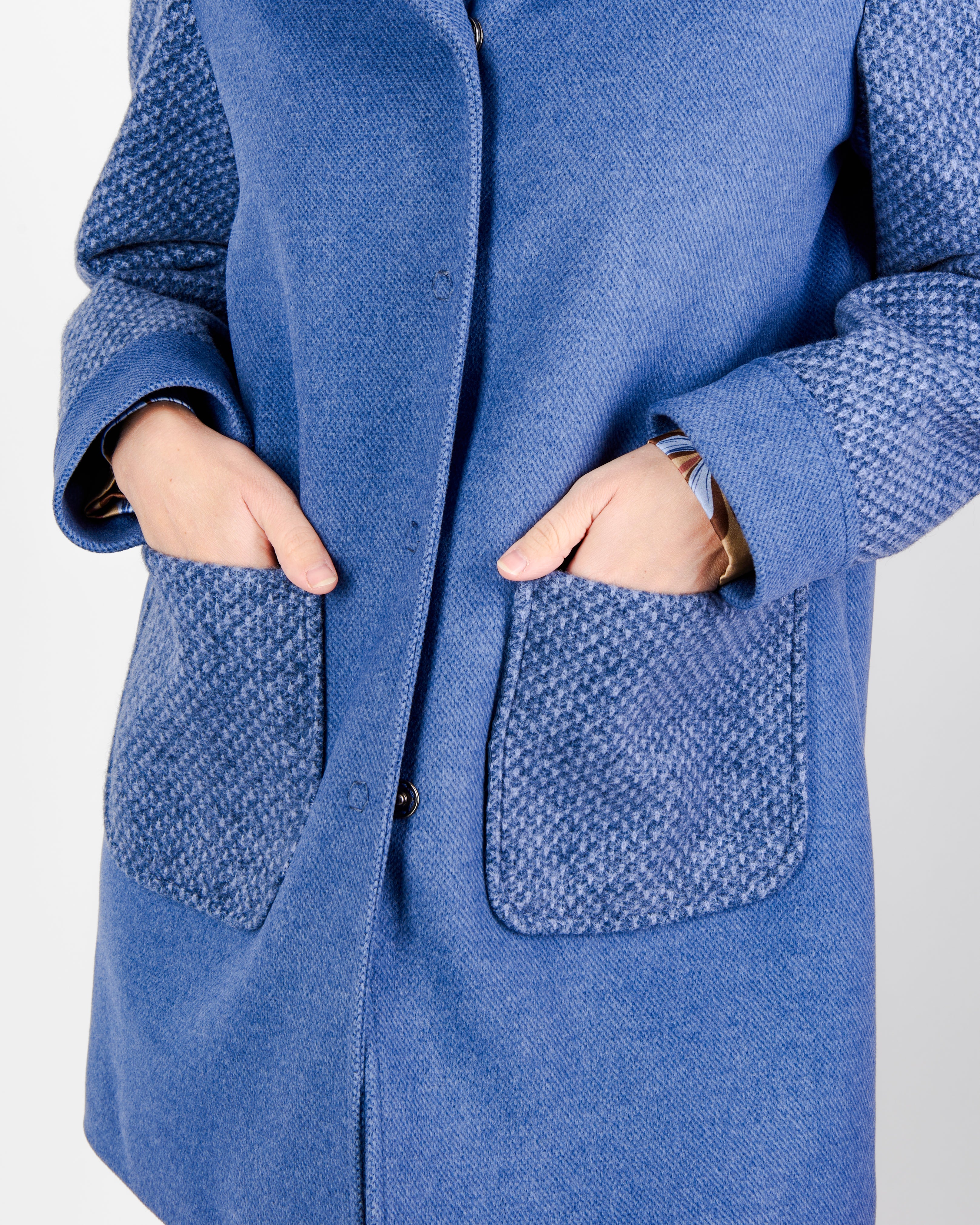 Cappotto inserti maglia CARTELLA