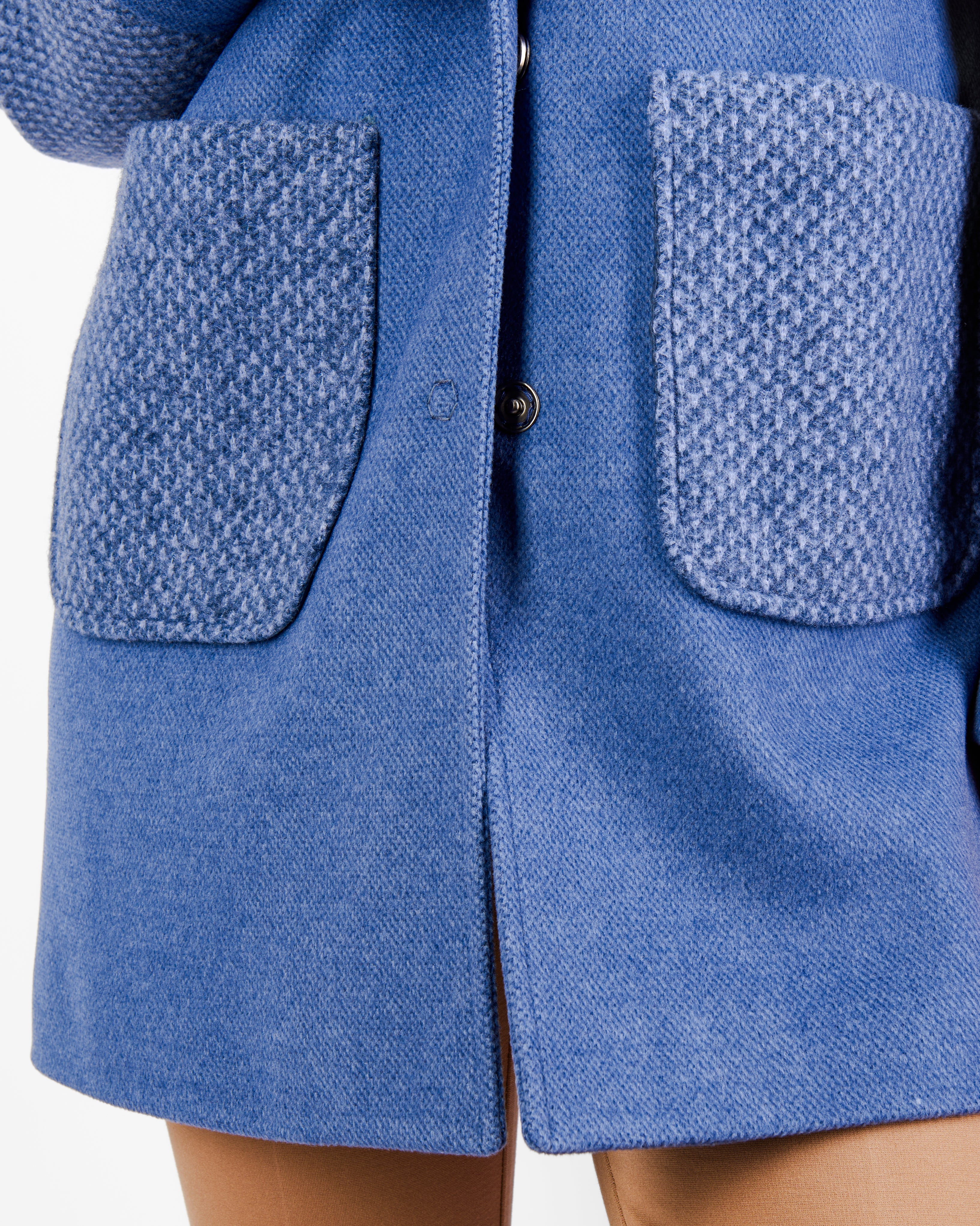 Cappotto inserti maglia CARTELLA