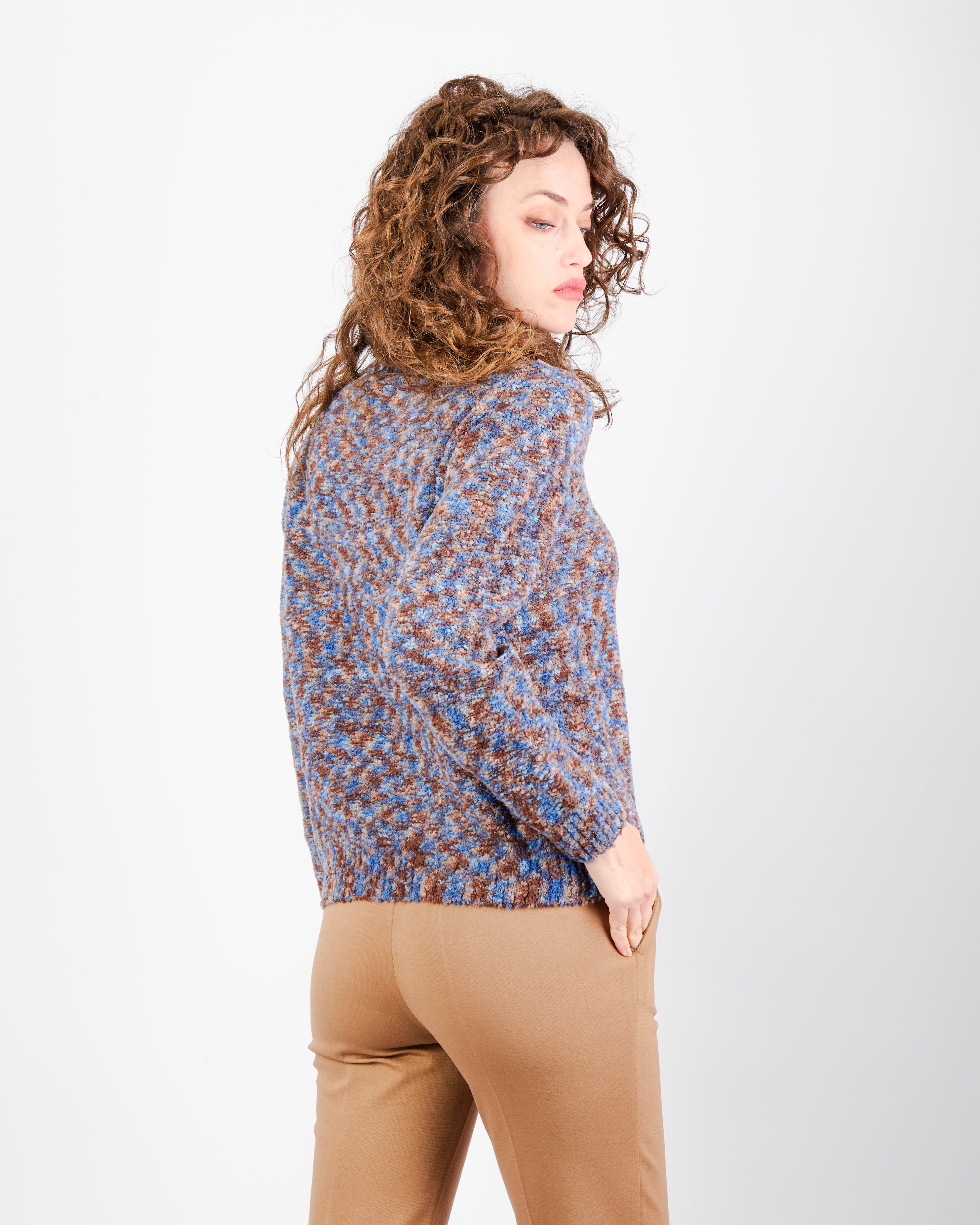 Maglia girocollo bouclè 1971