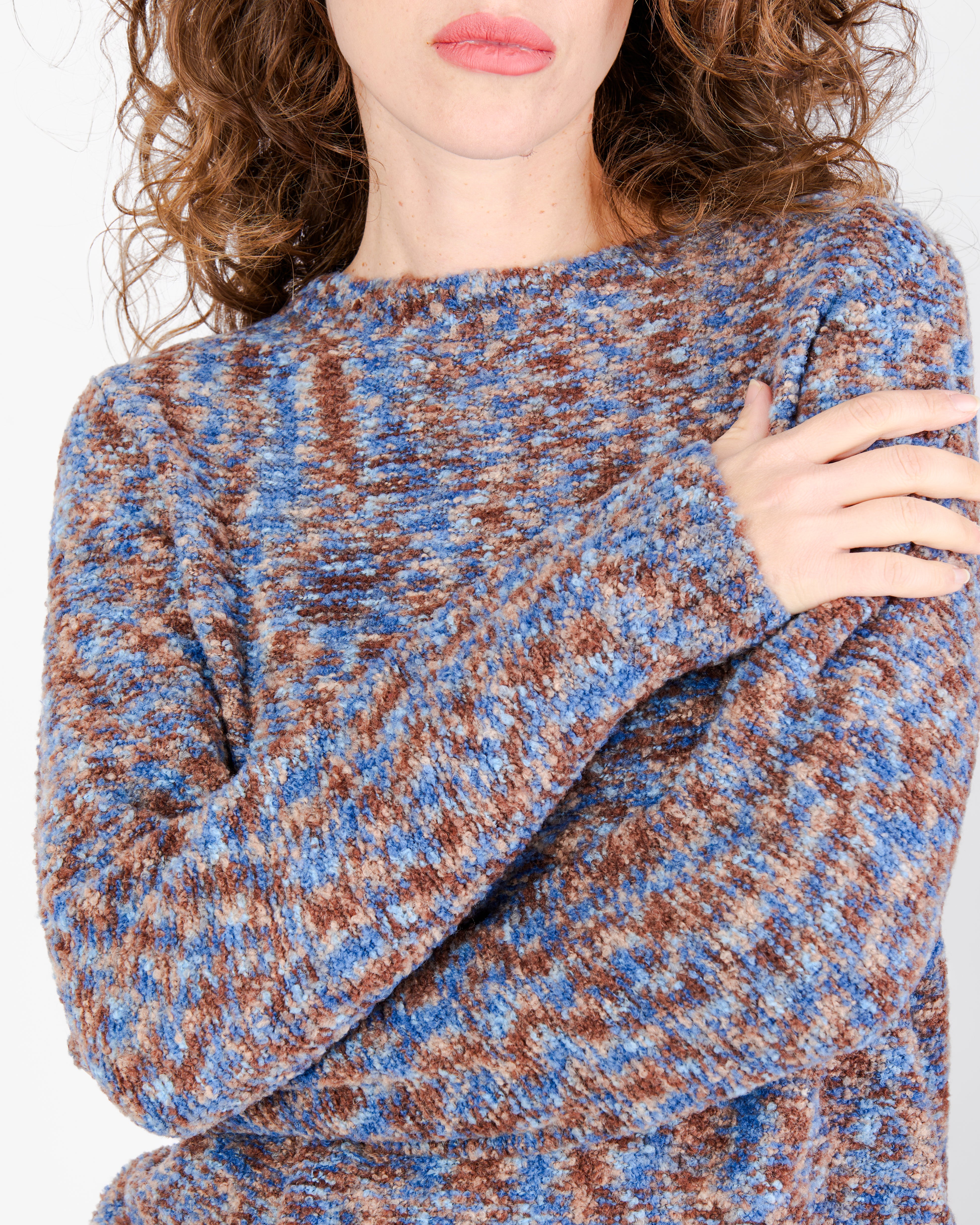 Maglia girocollo bouclè 1971