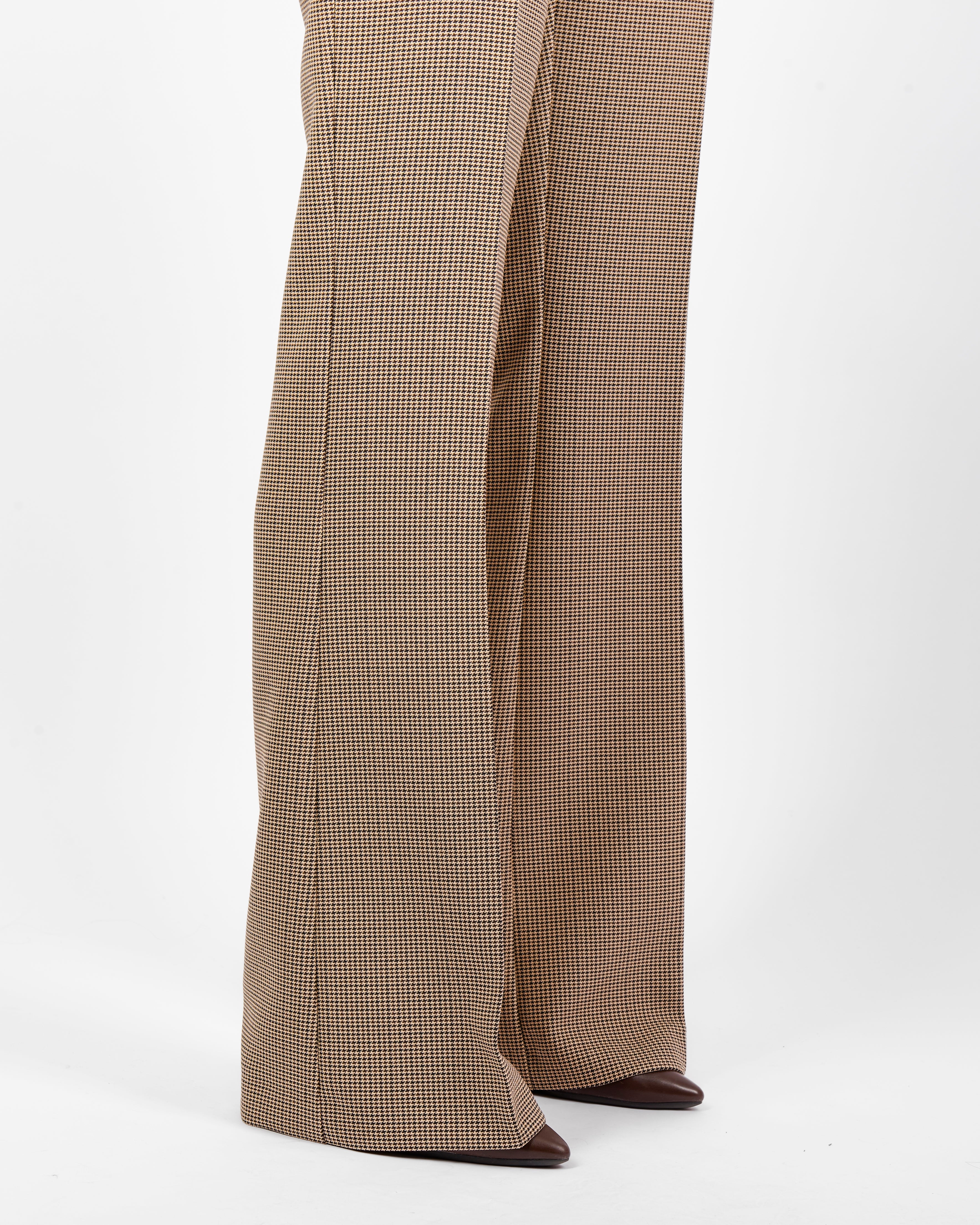 Pantalone con filetto dietro pied de poule PISTOLA