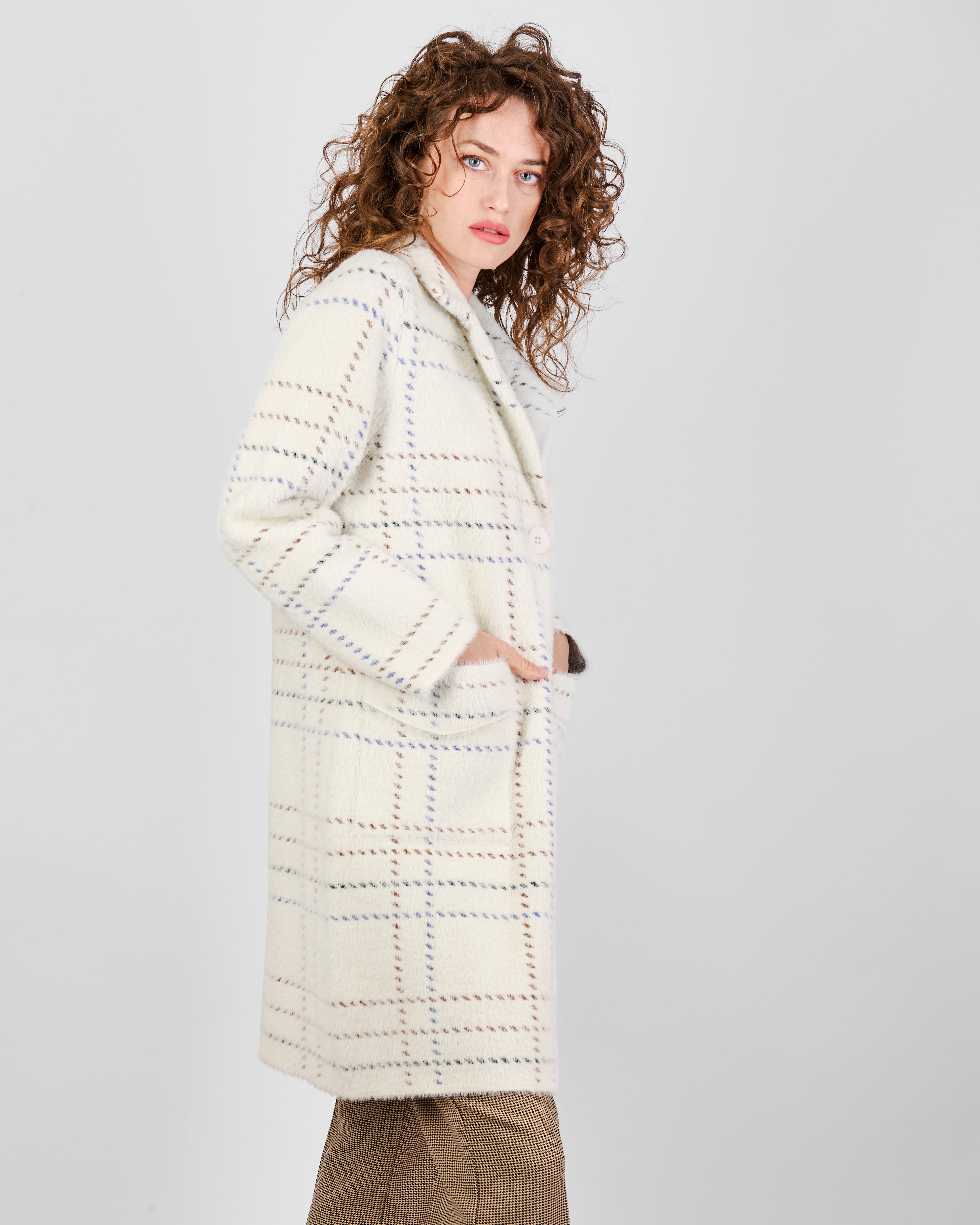 Cappotto scozzese con tasche 2621