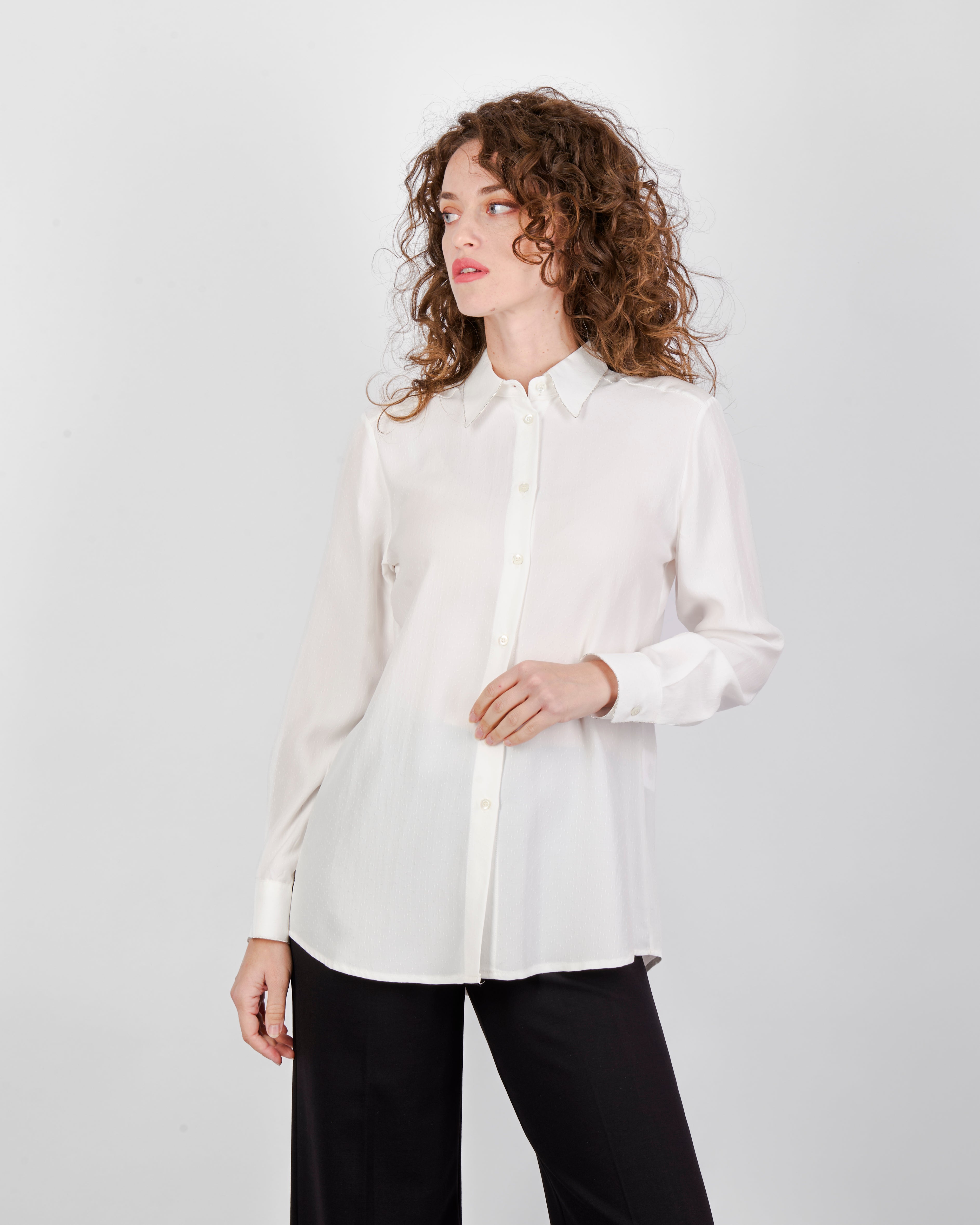 Camicia elegante profili collo 25600