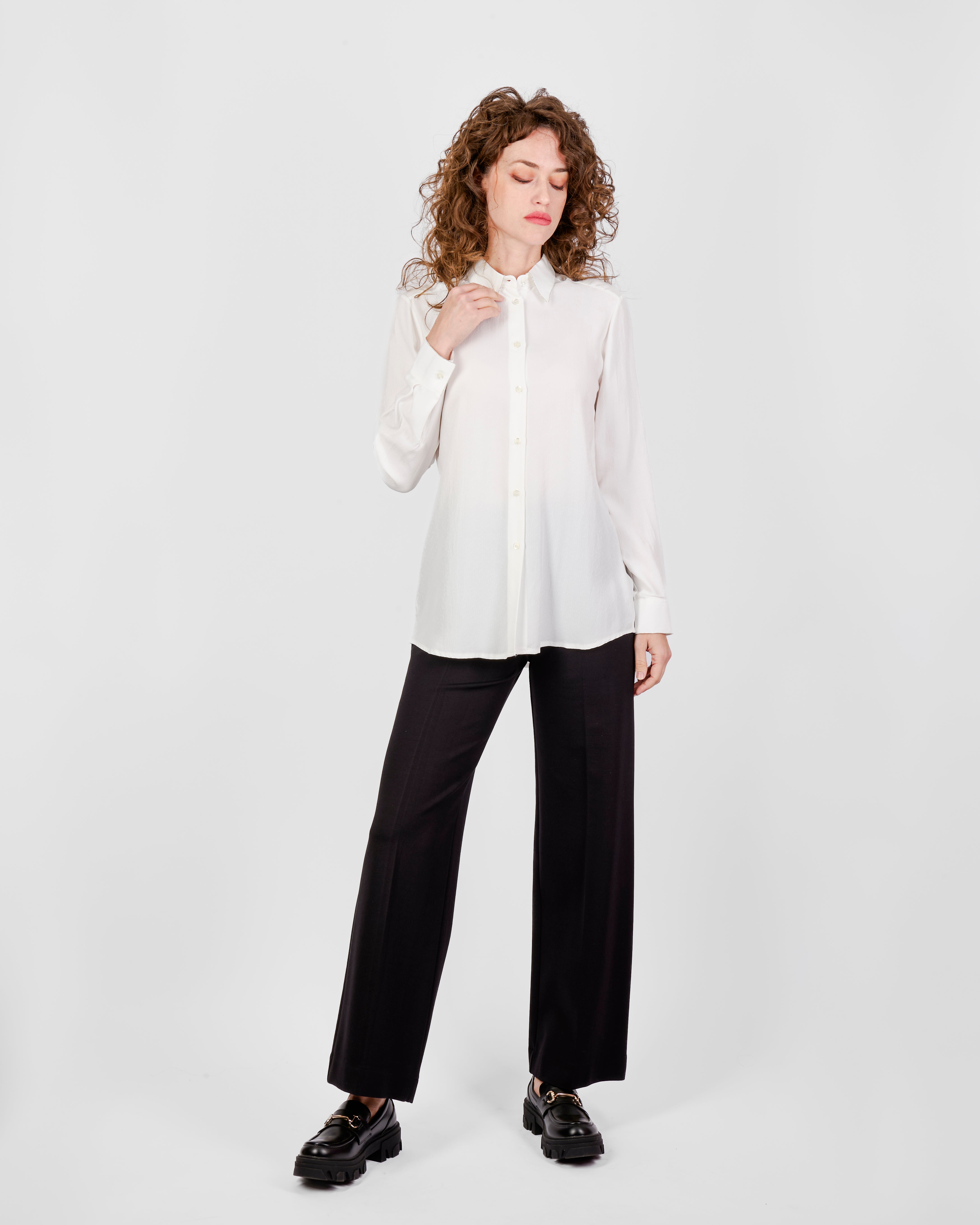 Camicia elegante profili collo 25600