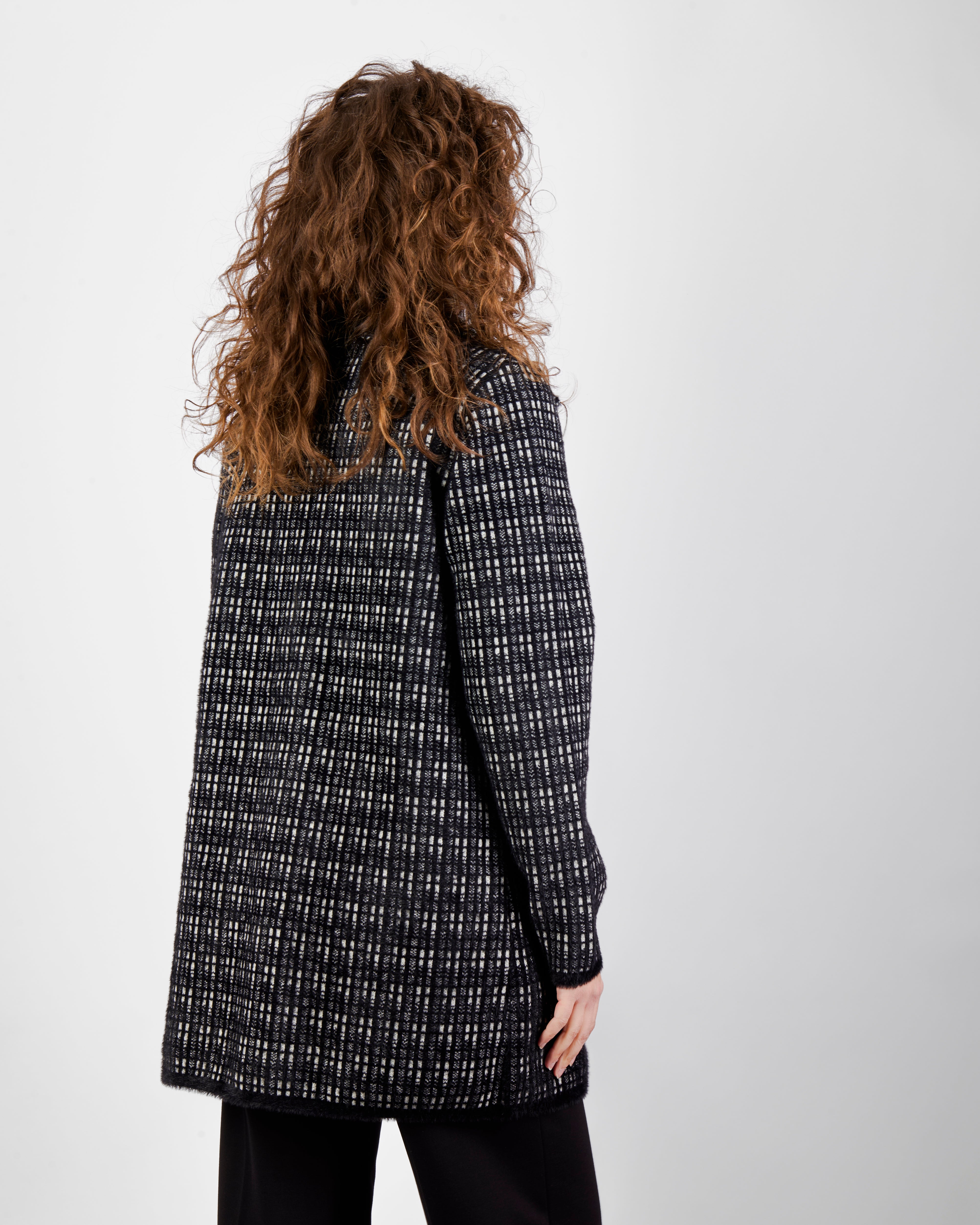 Cappotto jaquard micro scozzese 2633