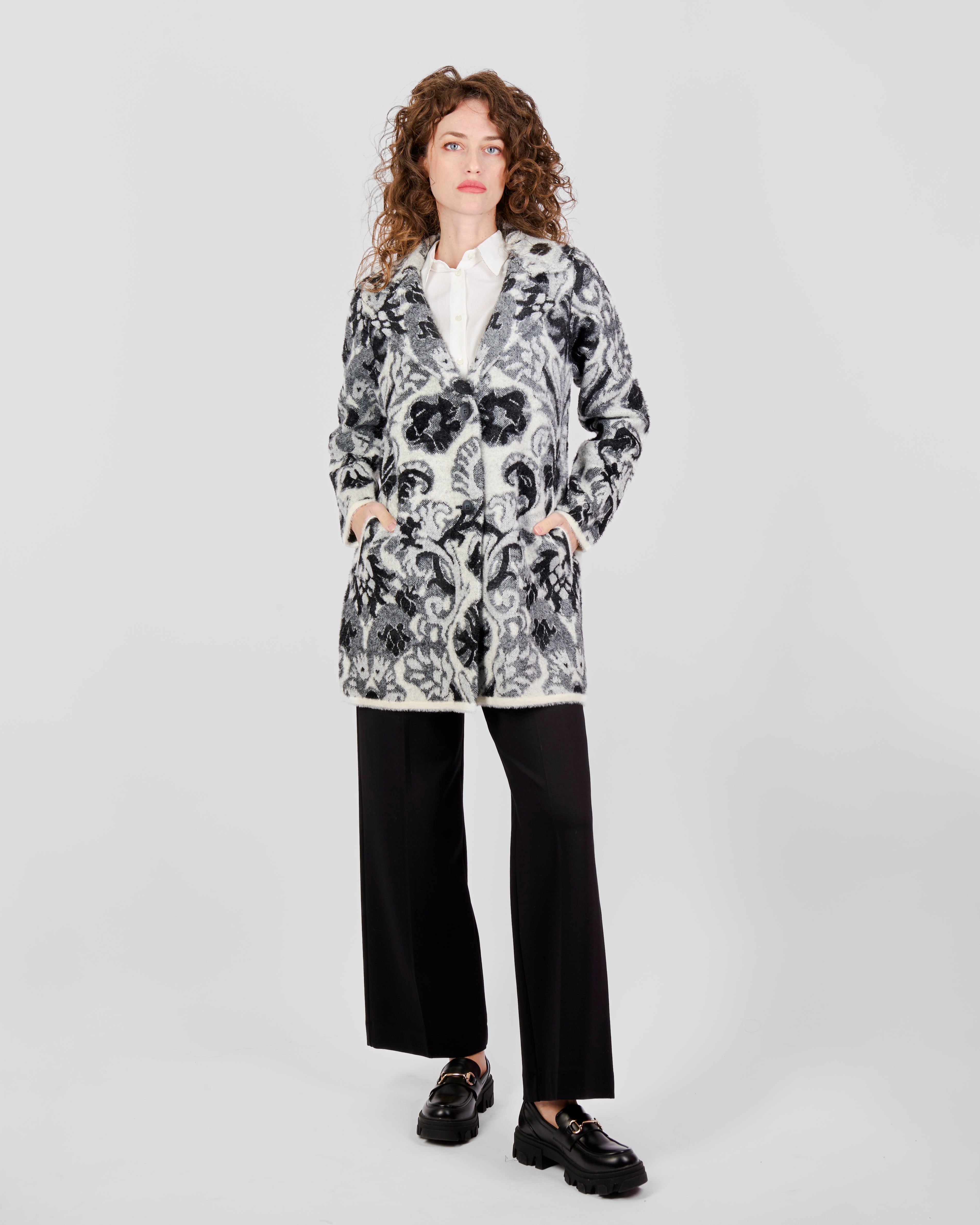 Cappotto jaquard decò 2630