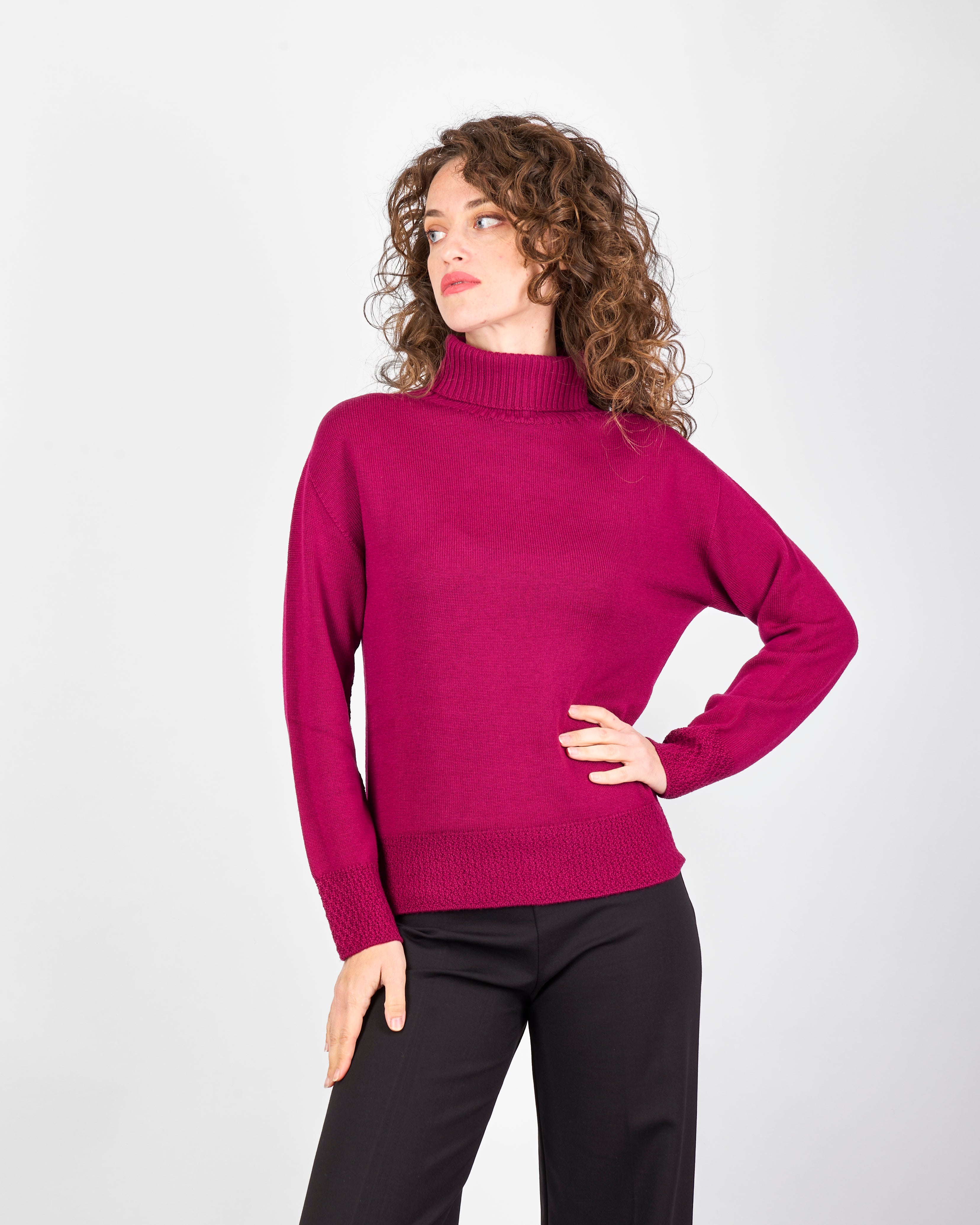 MAglia dolcevita motivo fondo links CA 266D