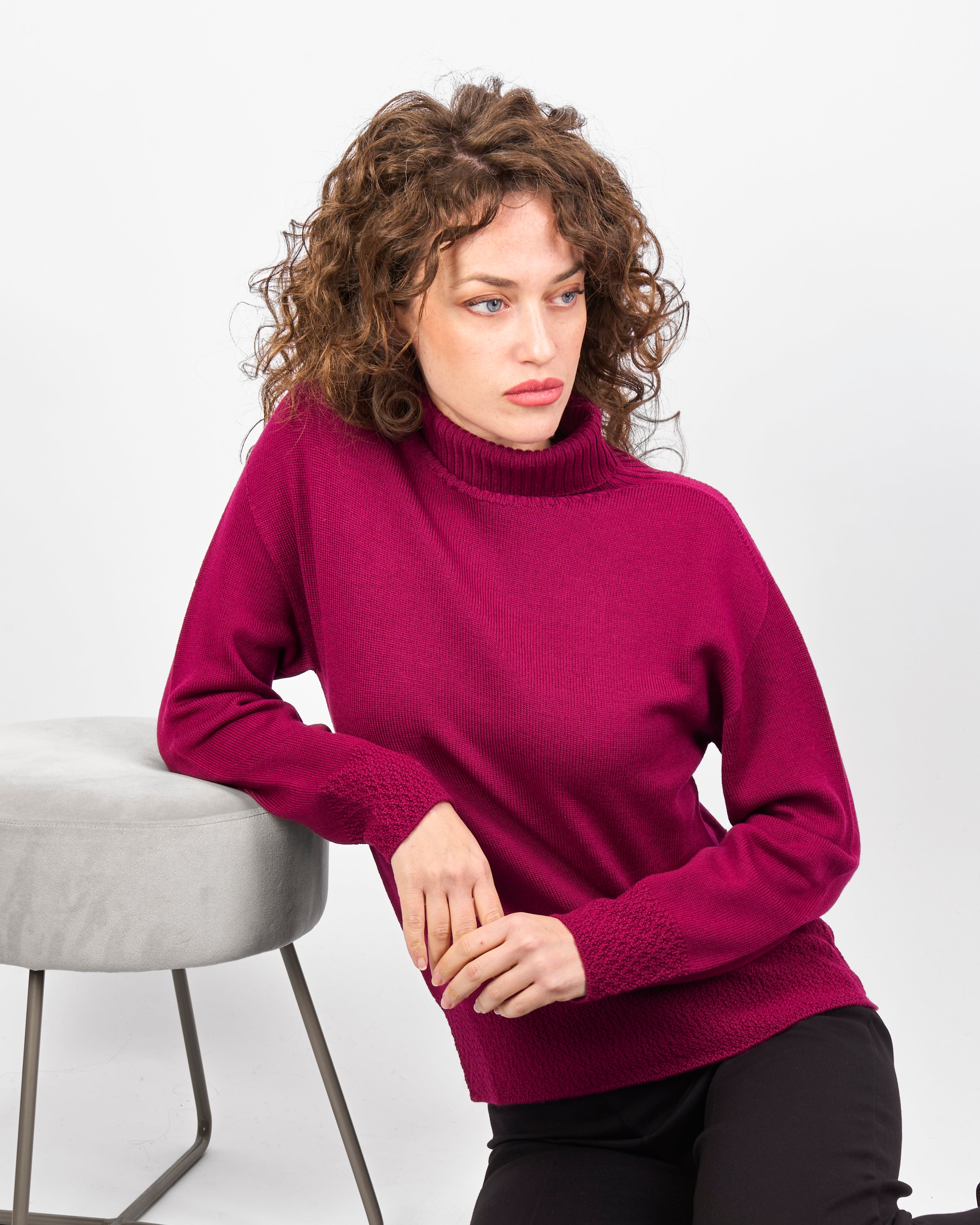 MAglia dolcevita motivo fondo links CA 266D