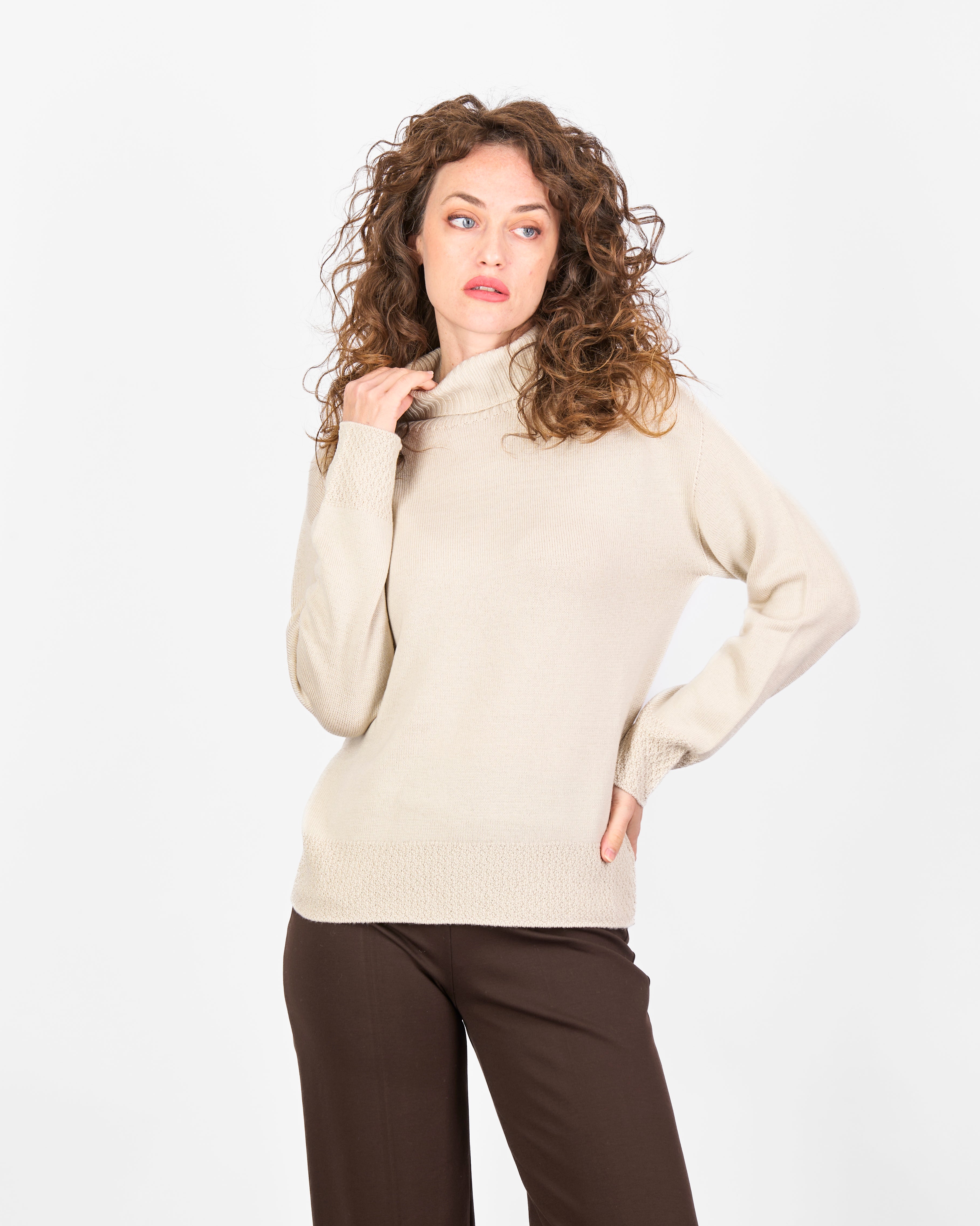 MAglia dolcevita motivo fondo links CA 266D