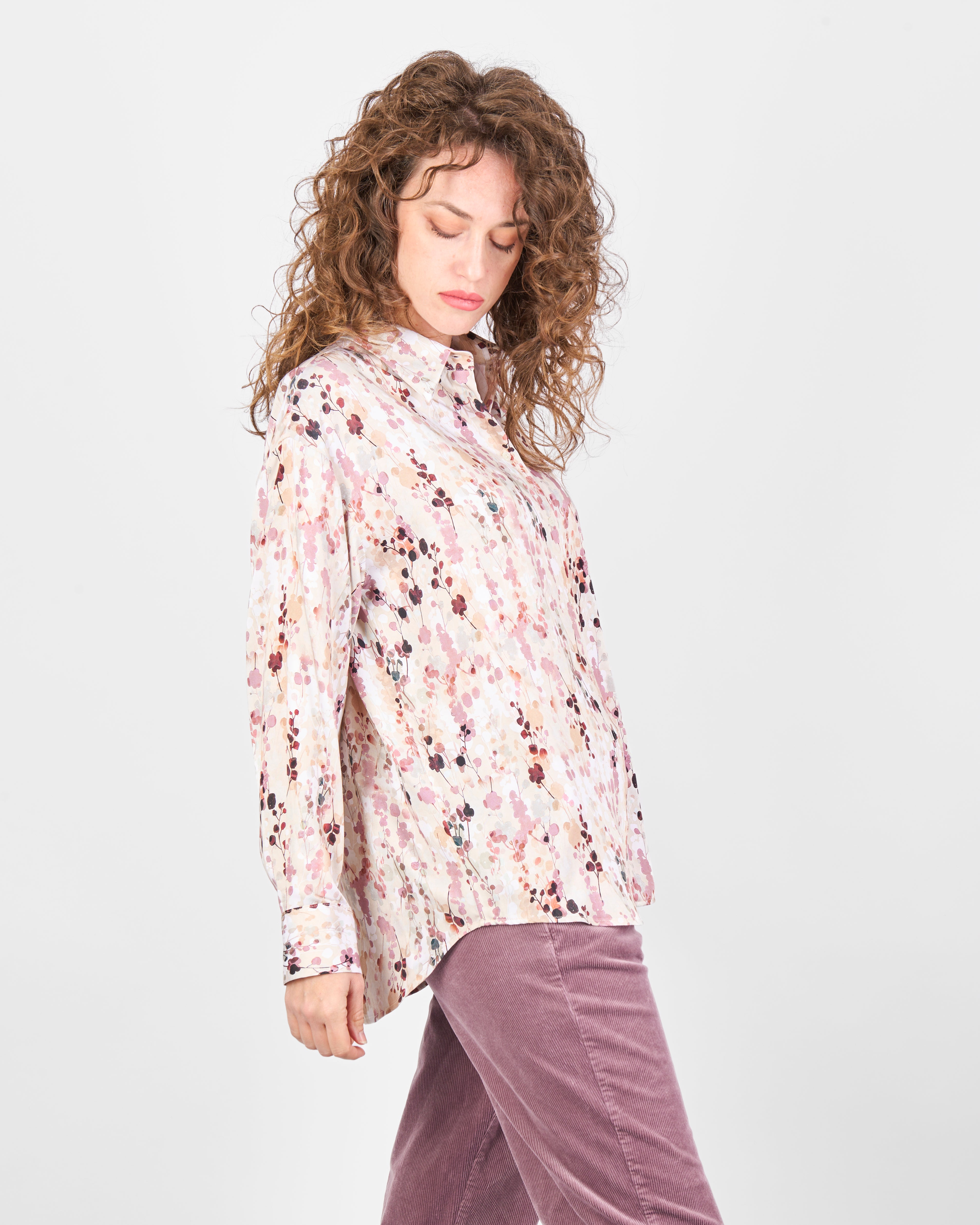 Camicia comfort in viscosa fantasia 25-623