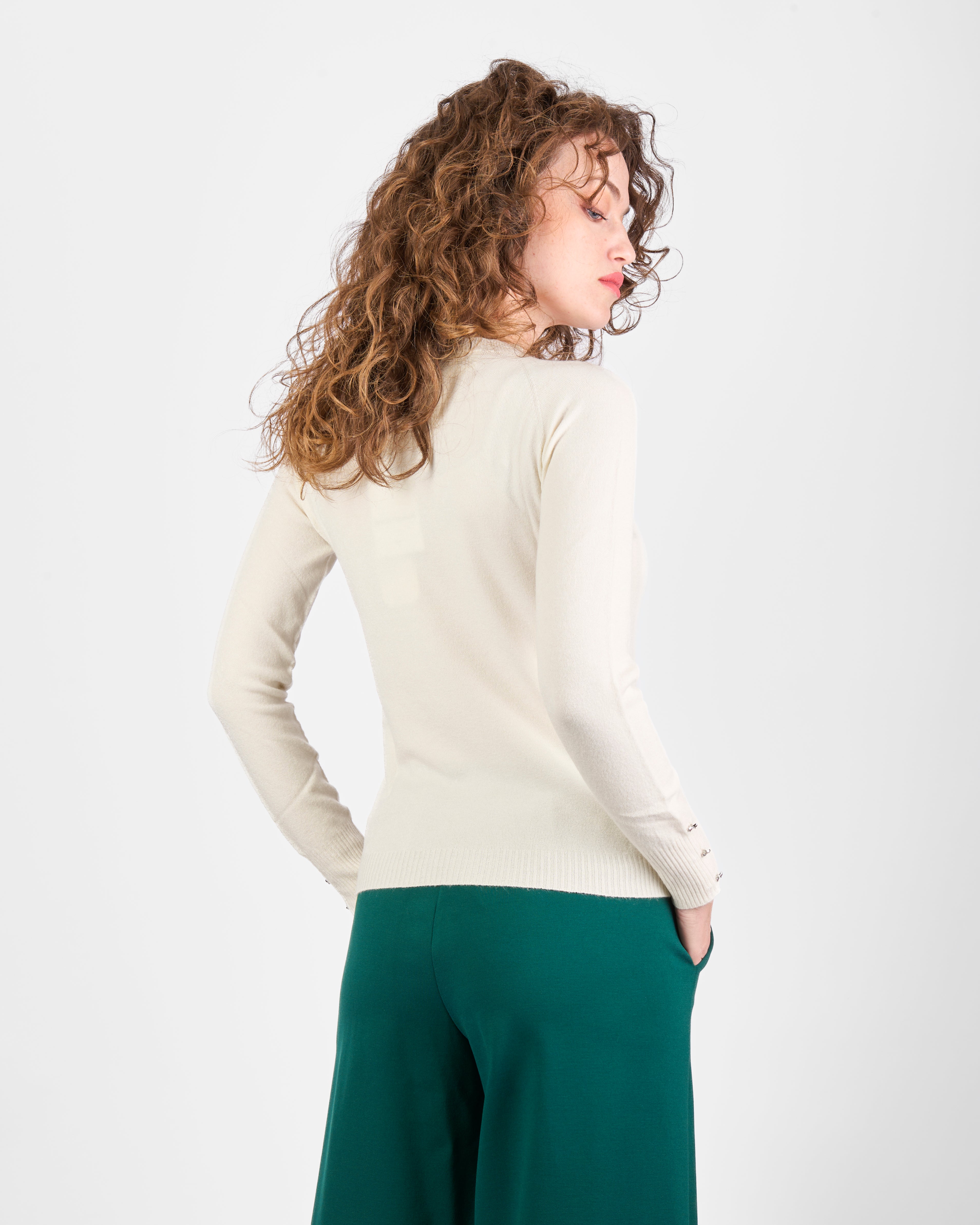 Maglia giro fiocchi gioiello polsini PA4122