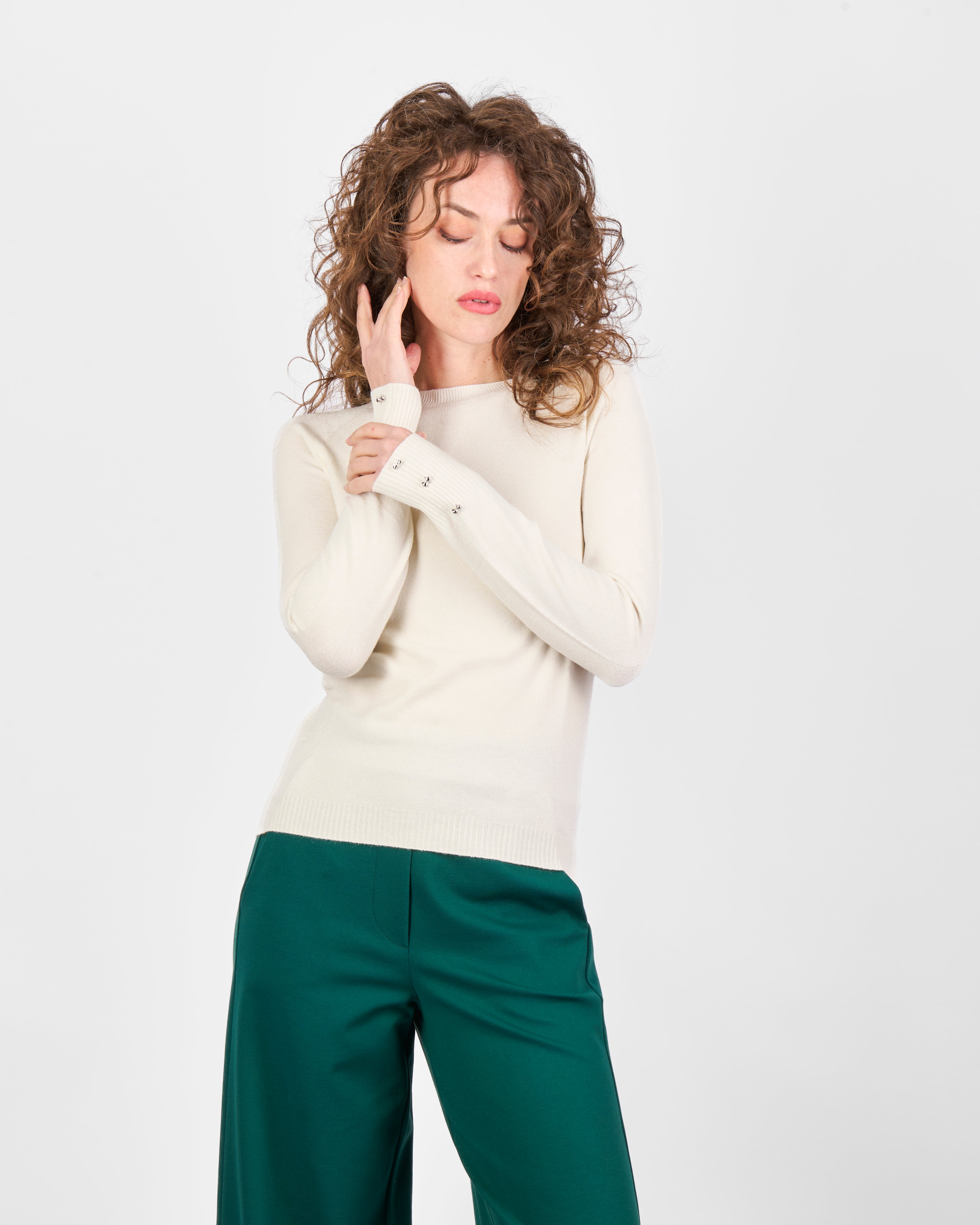 Maglia giro fiocchi gioiello polsini PA4122