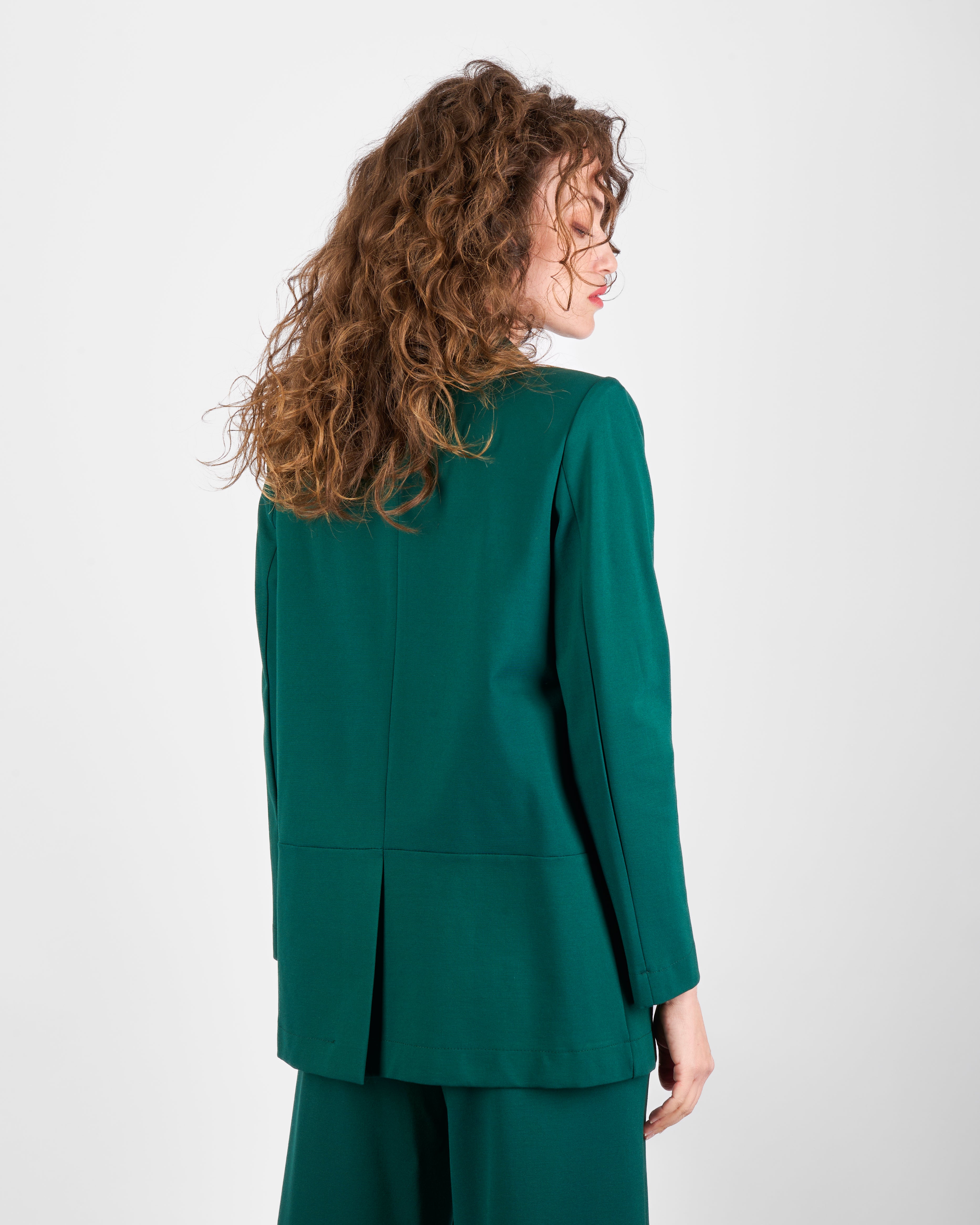 Giacca lunga in punto milano comfort H504/1