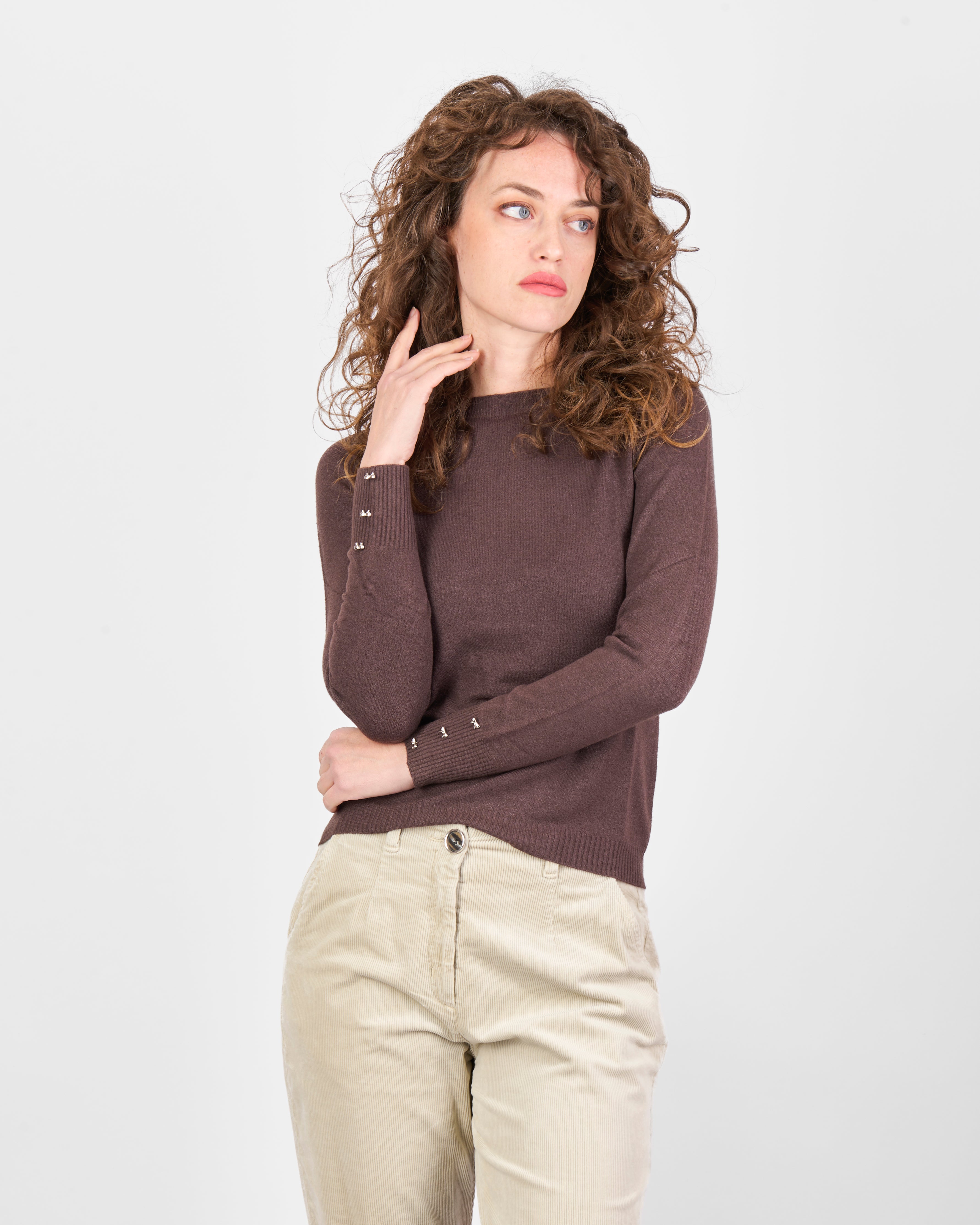 Maglia giro fiocchi gioiello polsini PA4122