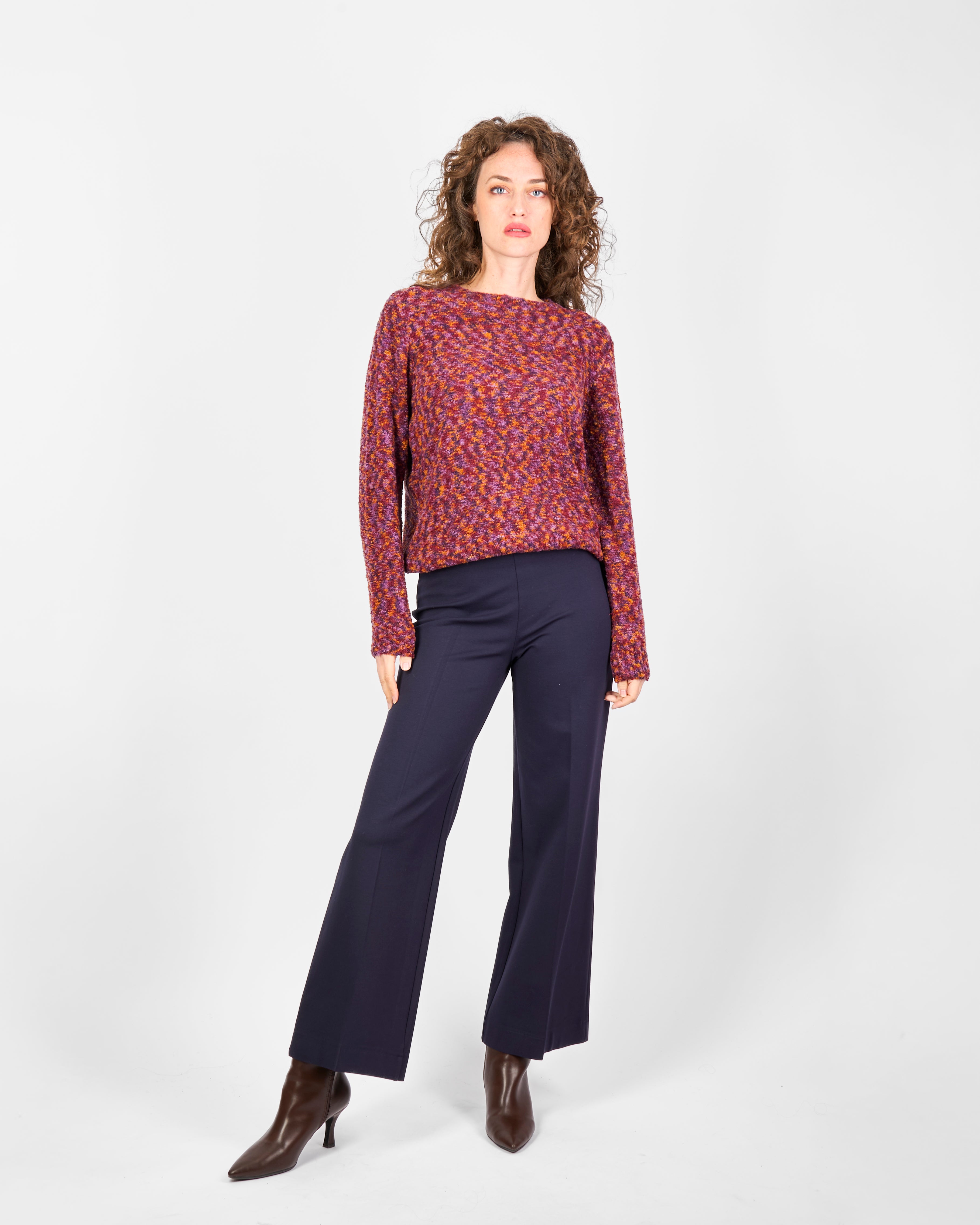 Maglia girocollo bouclè 1971