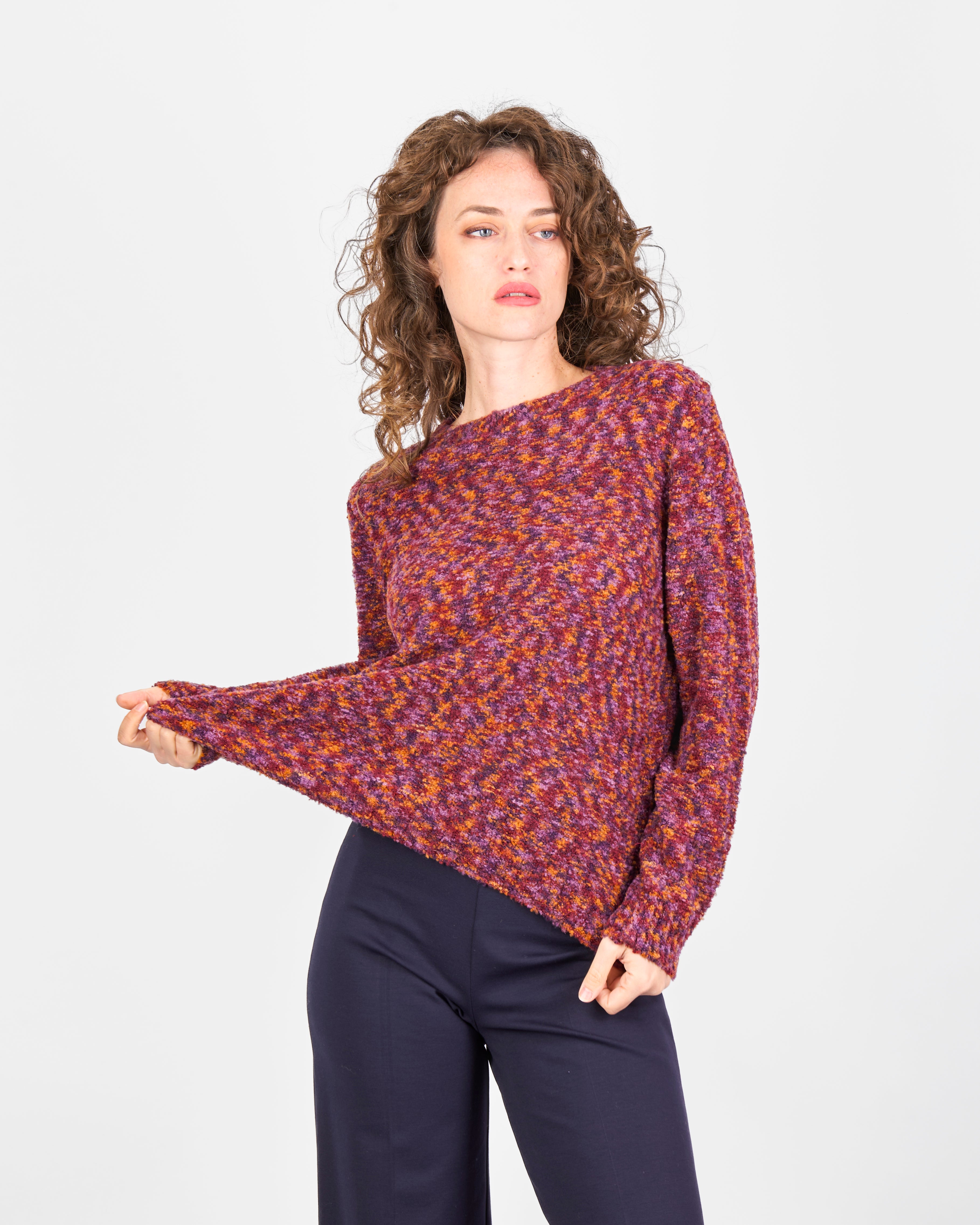 Maglia girocollo bouclè 1971