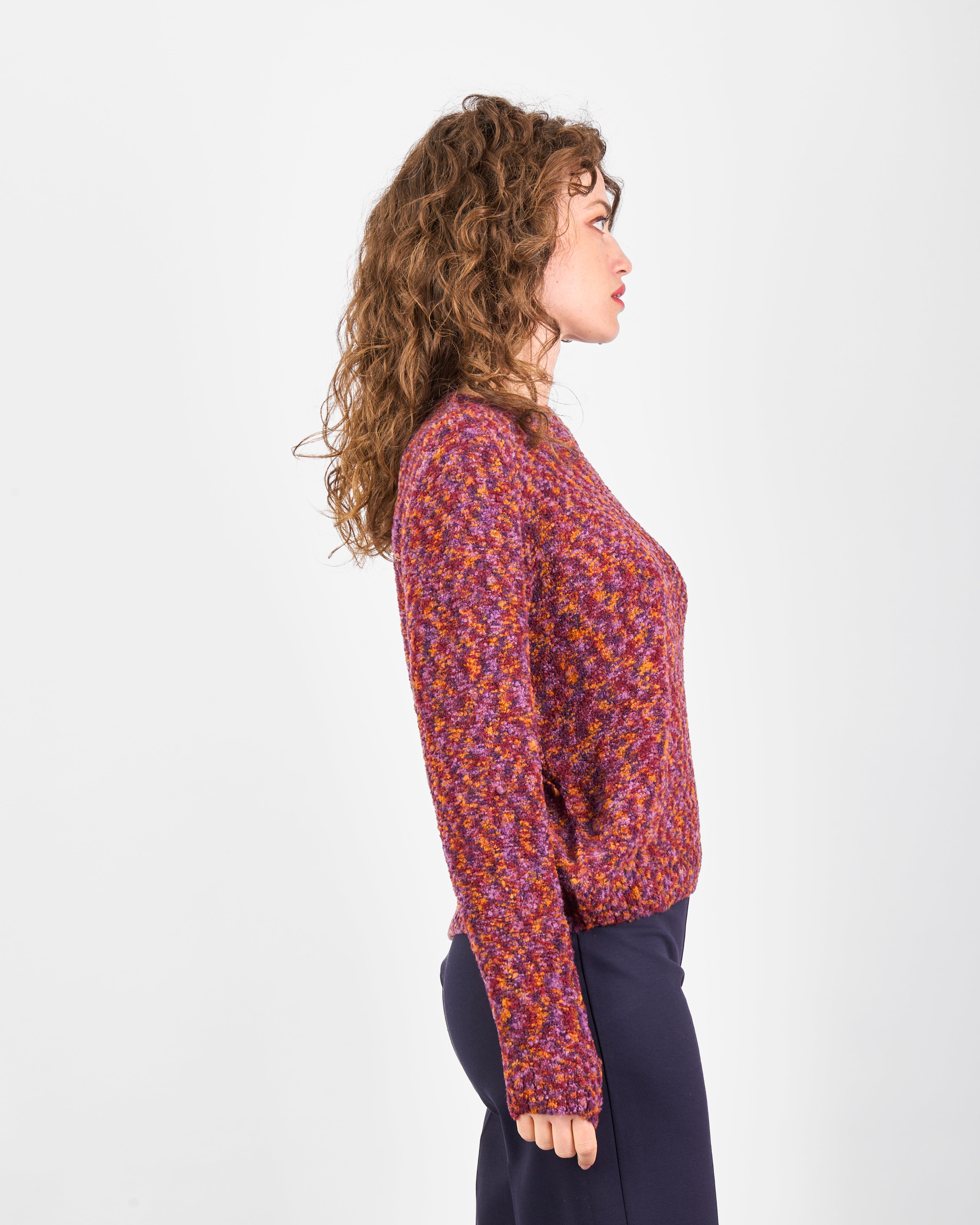 Maglia girocollo bouclè 1971