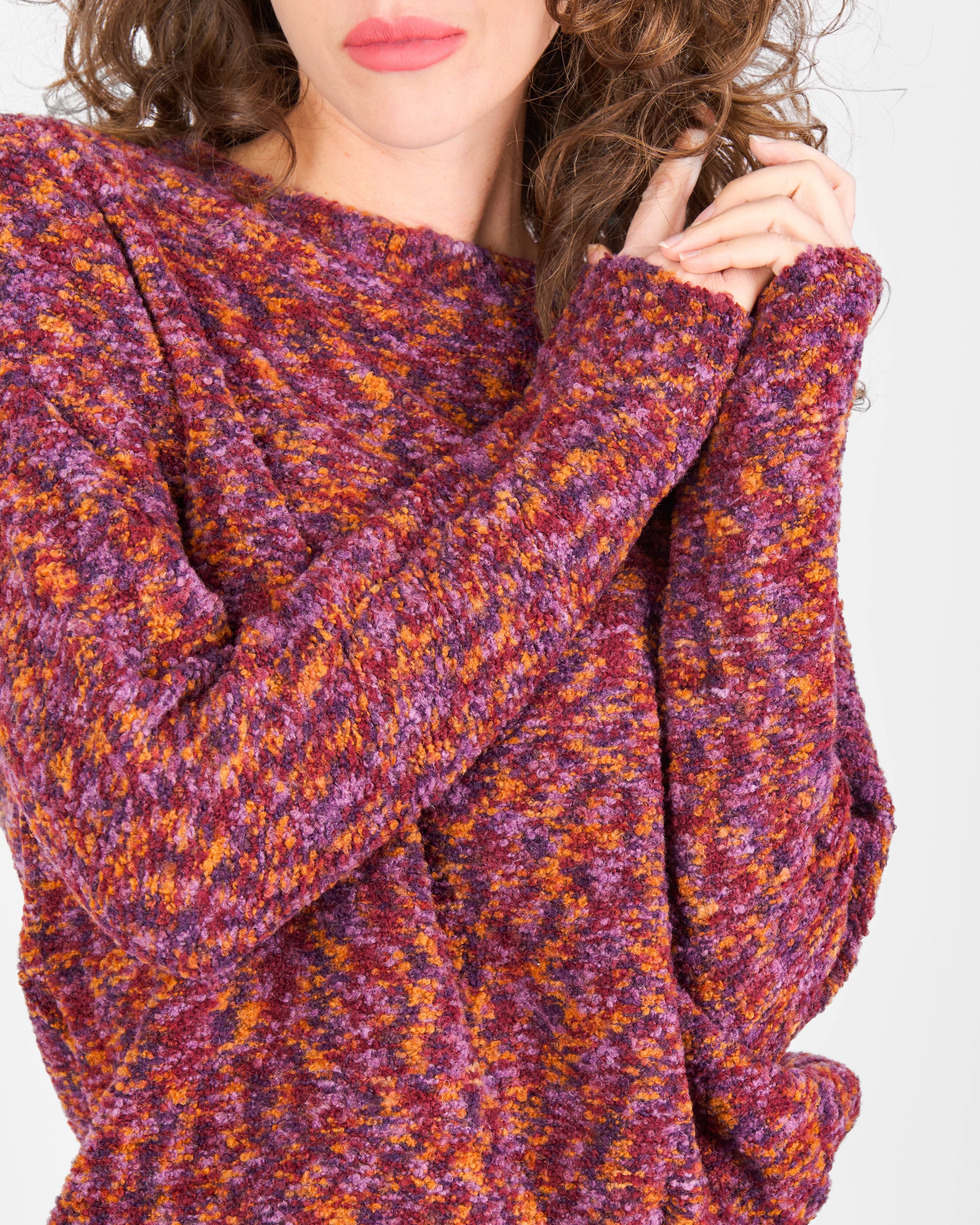 Maglia girocollo bouclè 1971