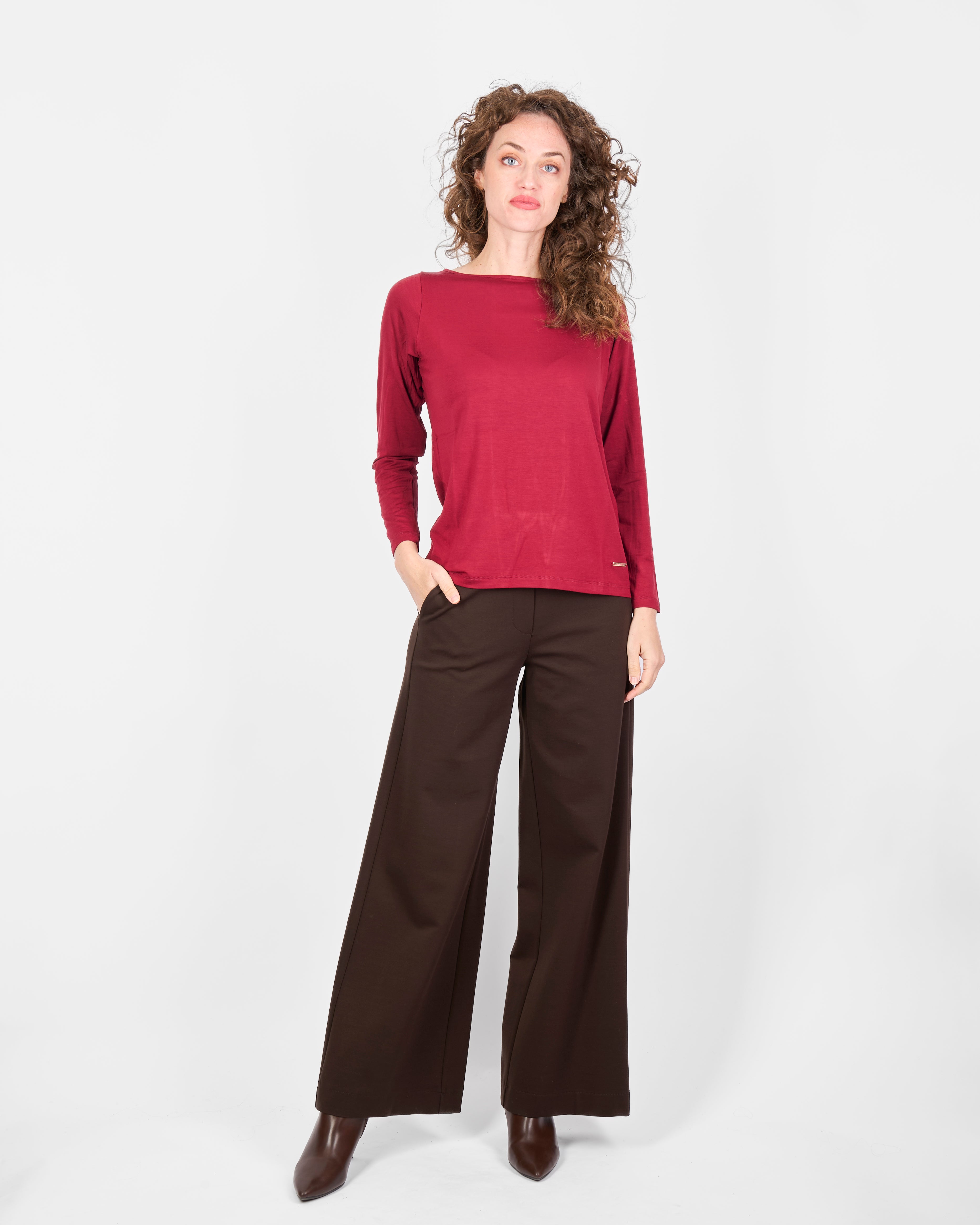 Pantalone palazzo punto milano comfort H152/1