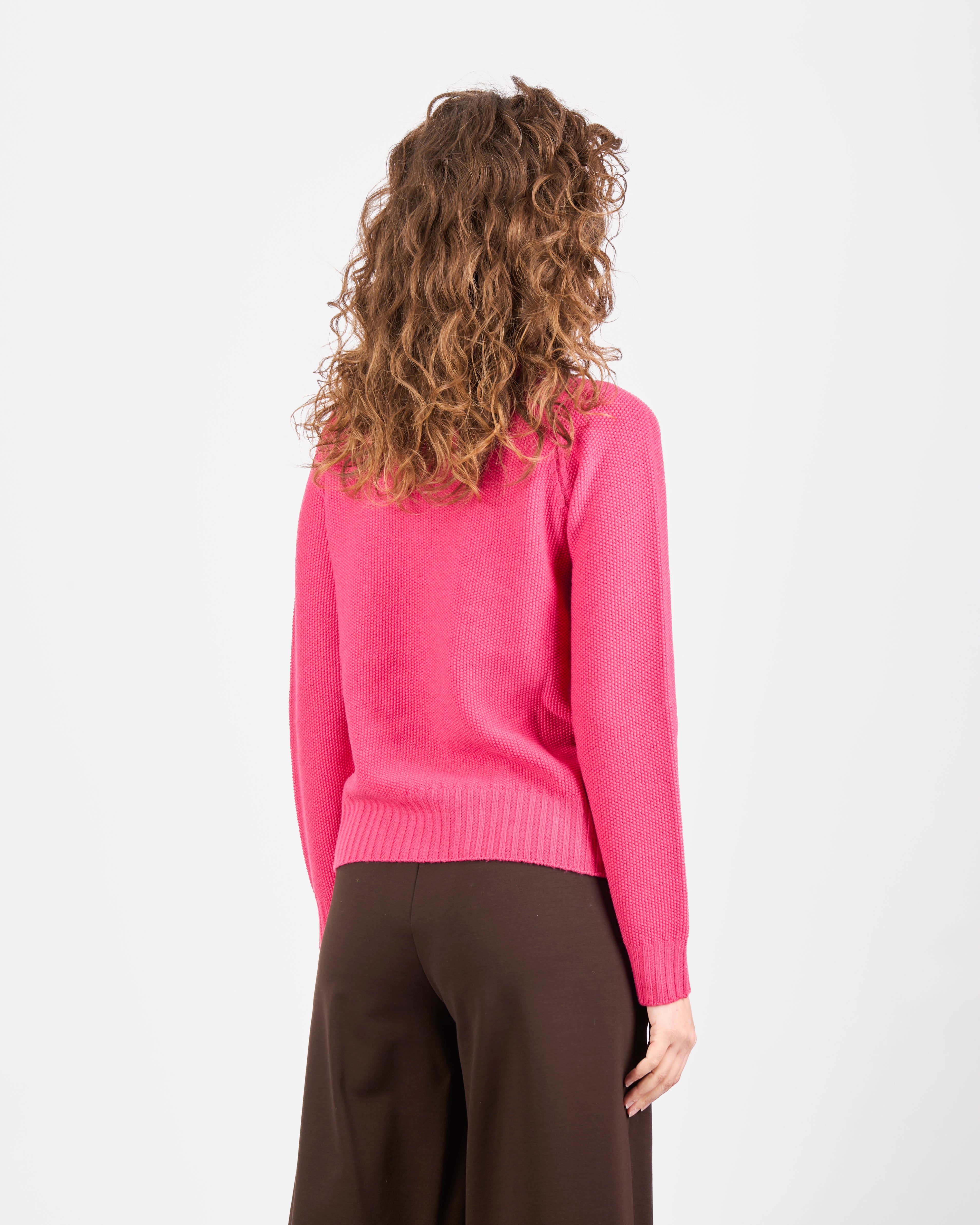 Maglia pura lana dolcevita punto riso Z9504