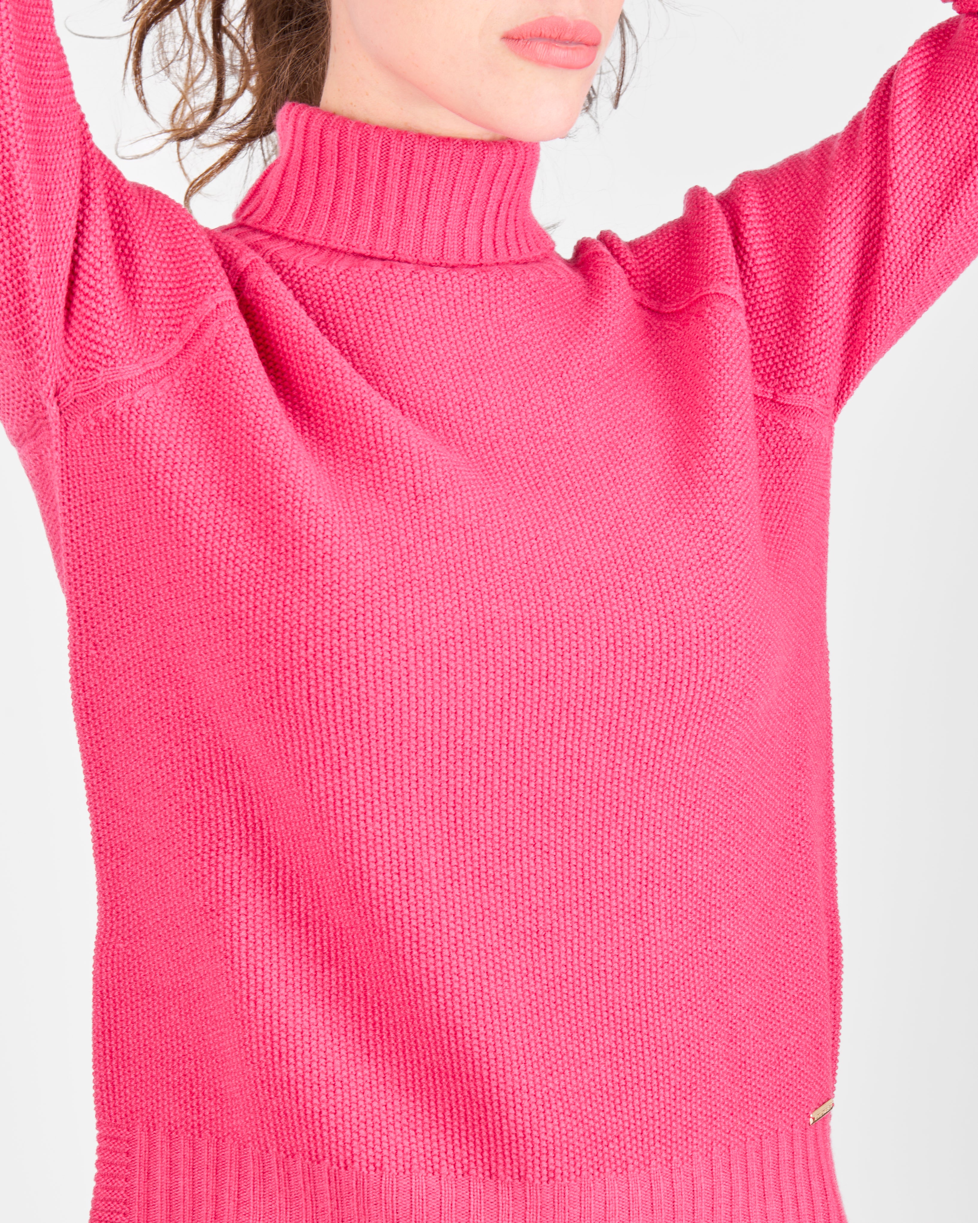 Maglia pura lana dolcevita punto riso Z9504