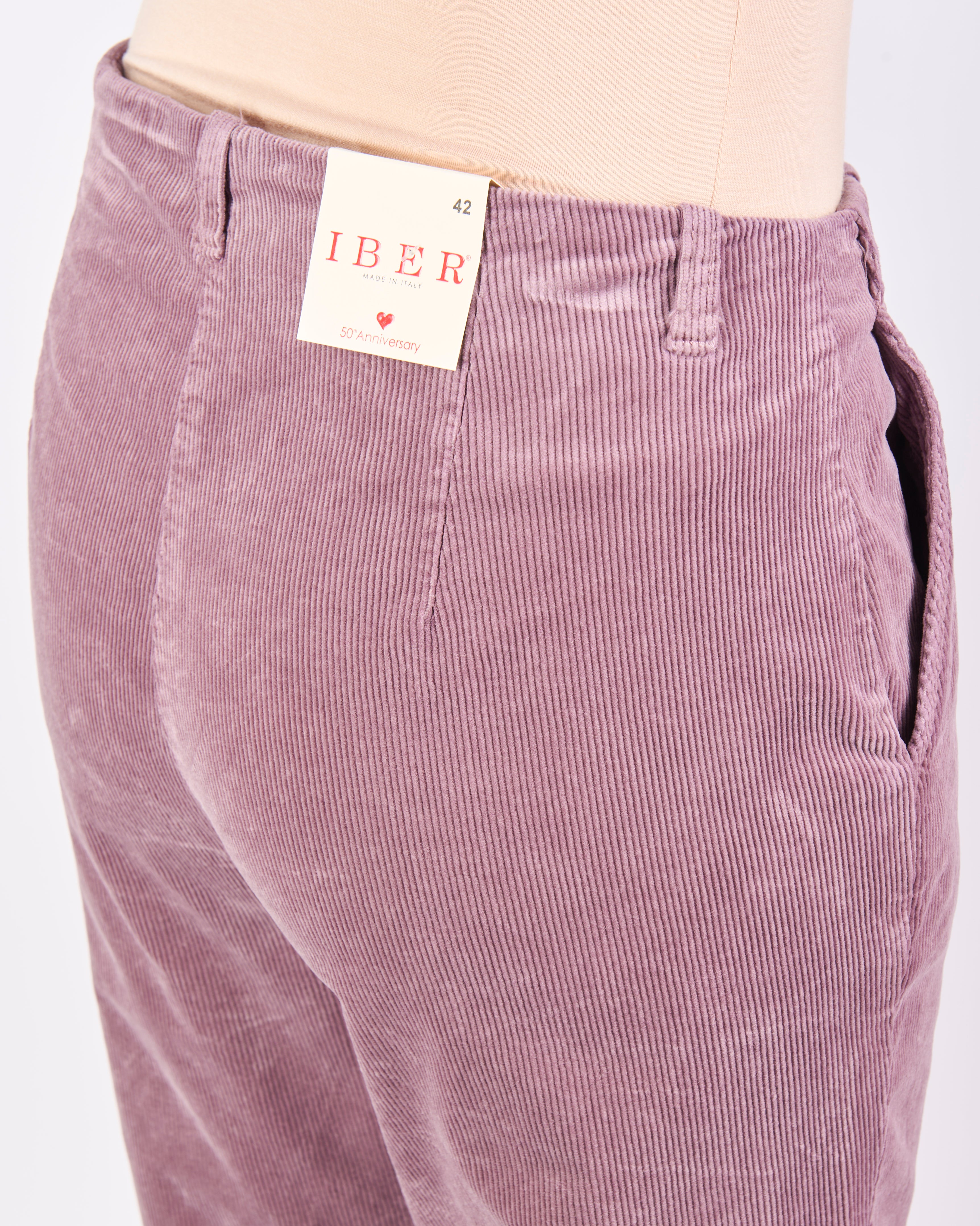 Pantalone tasca lato velluto coste piccole FINN