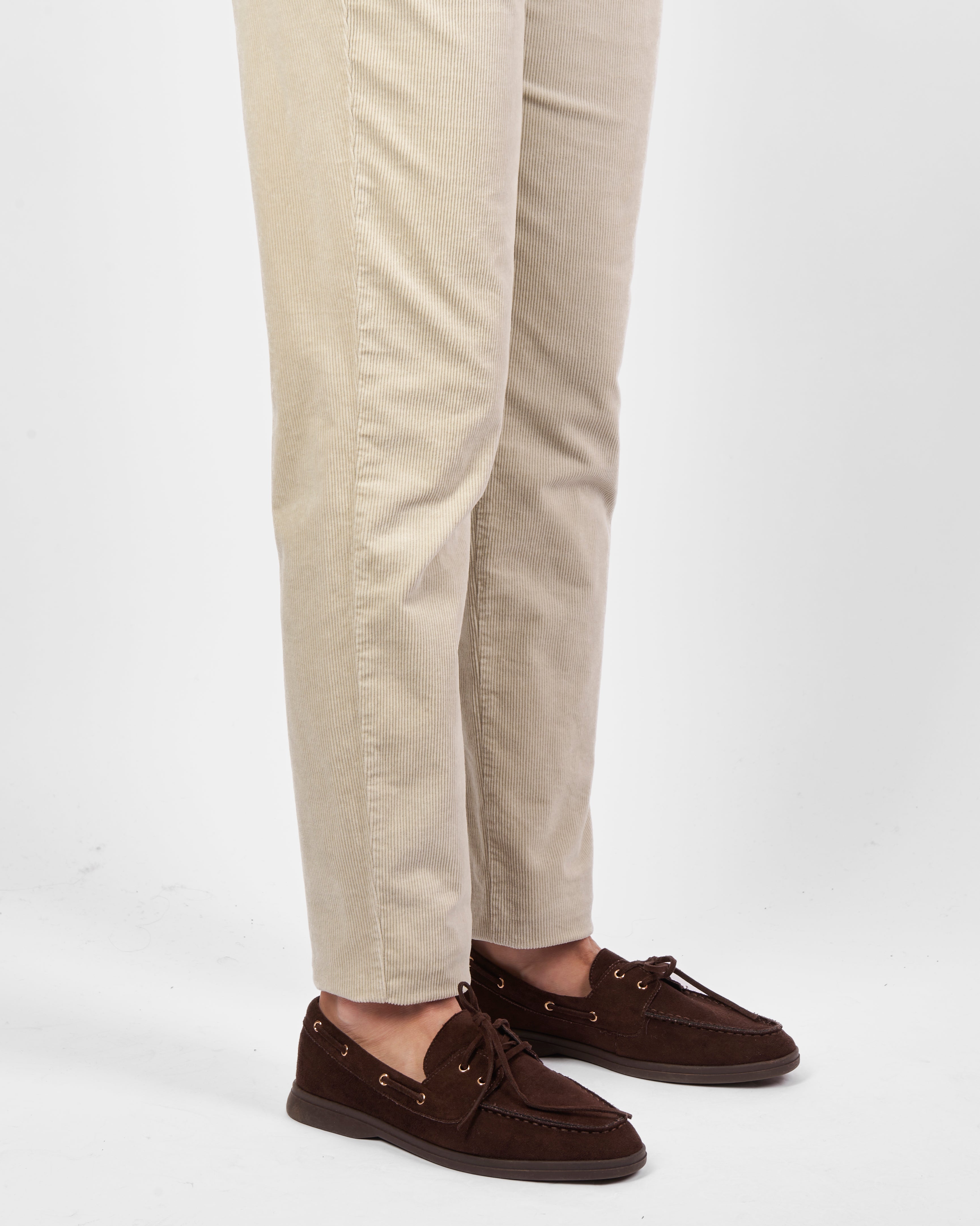 Pantalone tasca lato velluto coste piccole FINN