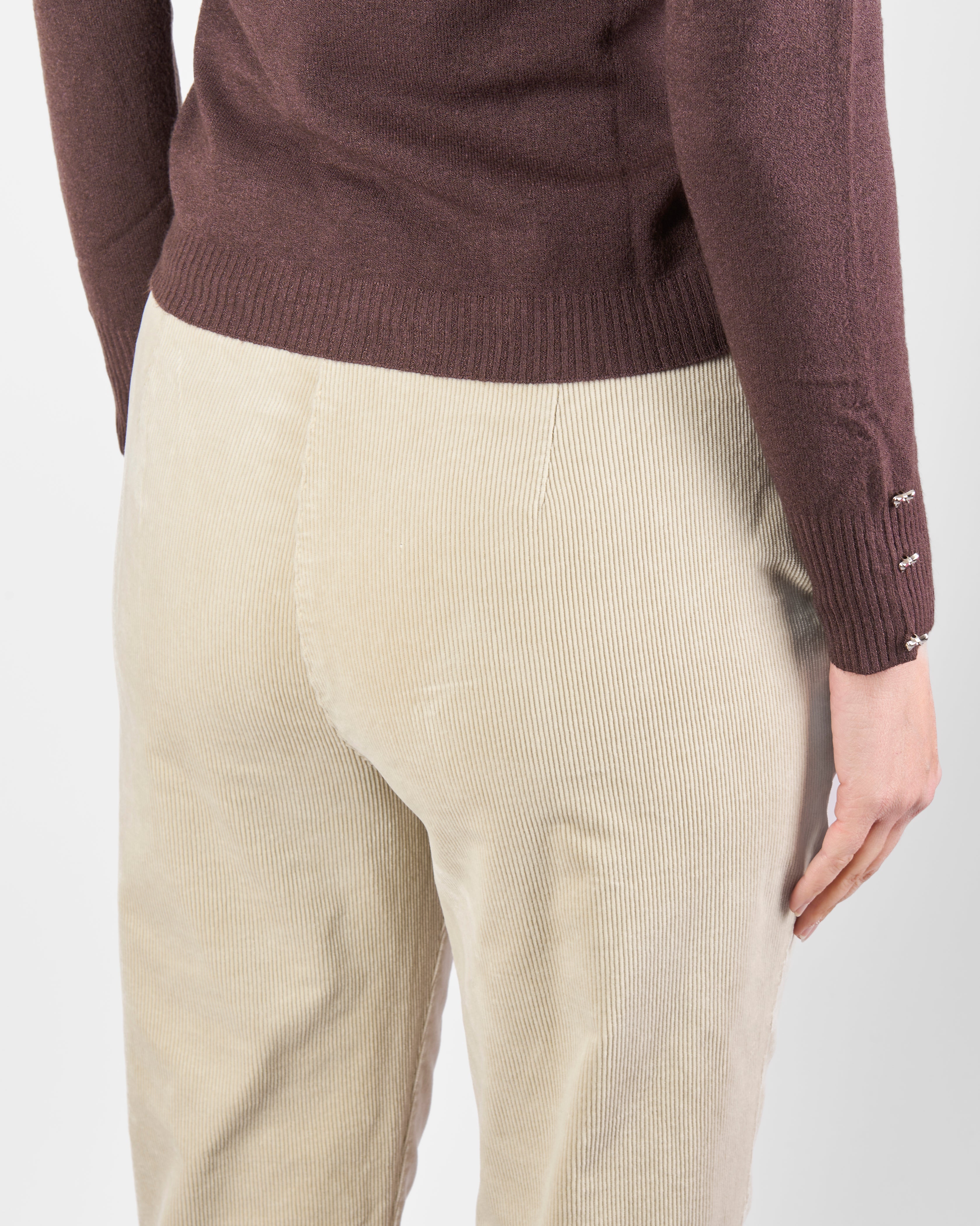 Pantalone tasca lato velluto coste piccole FINN