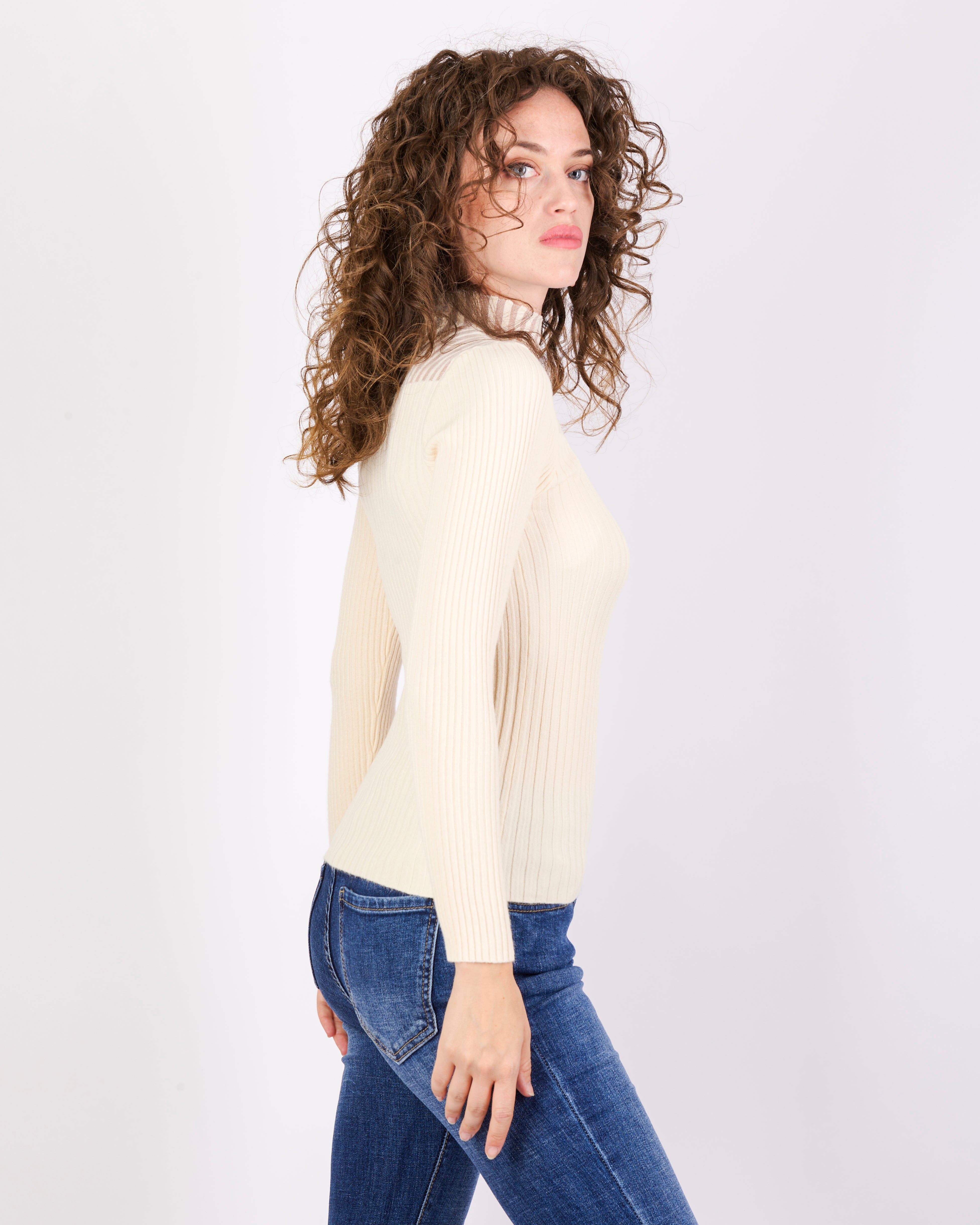 Maglia lupetto trasparenze MALIZIA