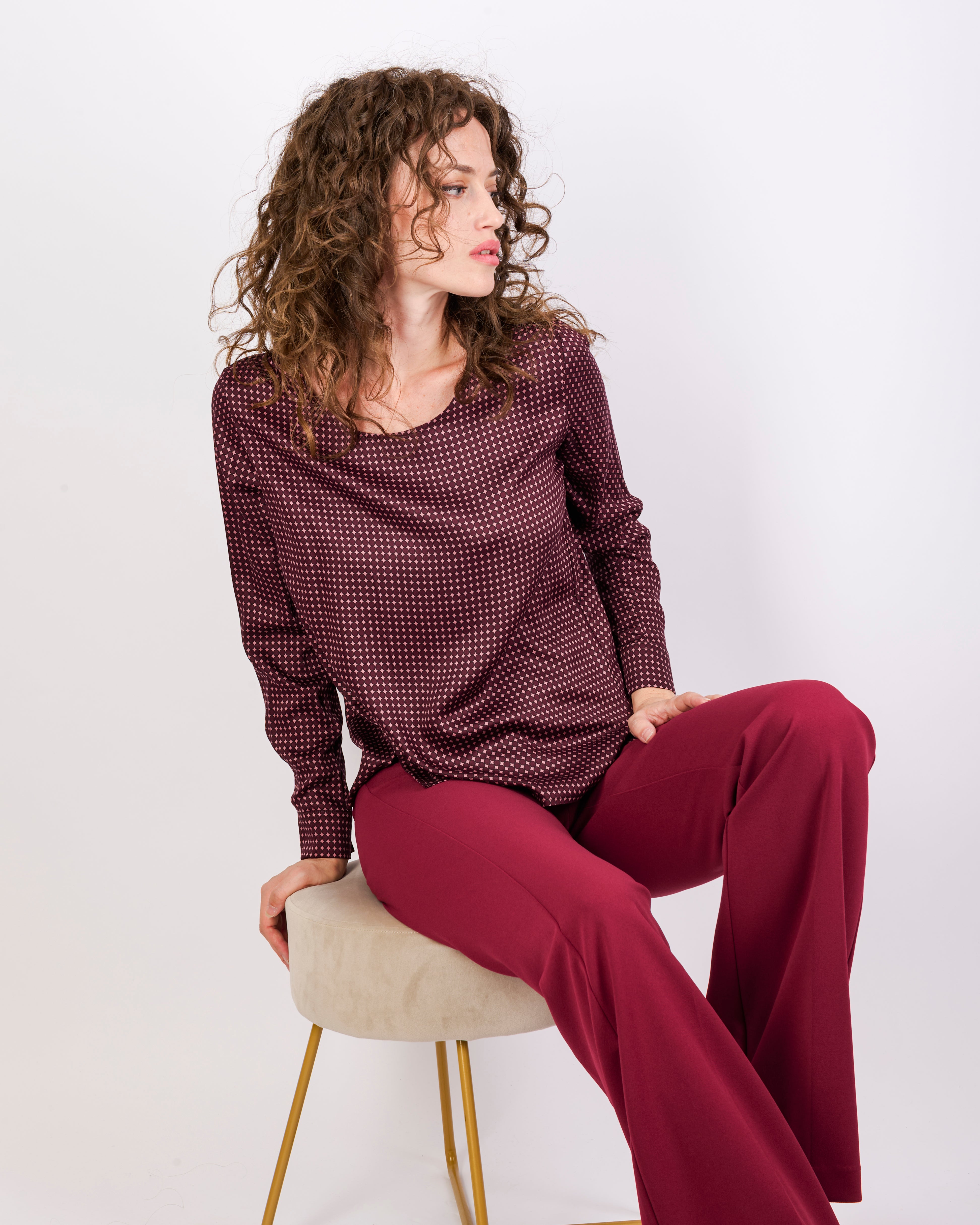 Casacca in viscosa fantasia SAN FRANCISCO