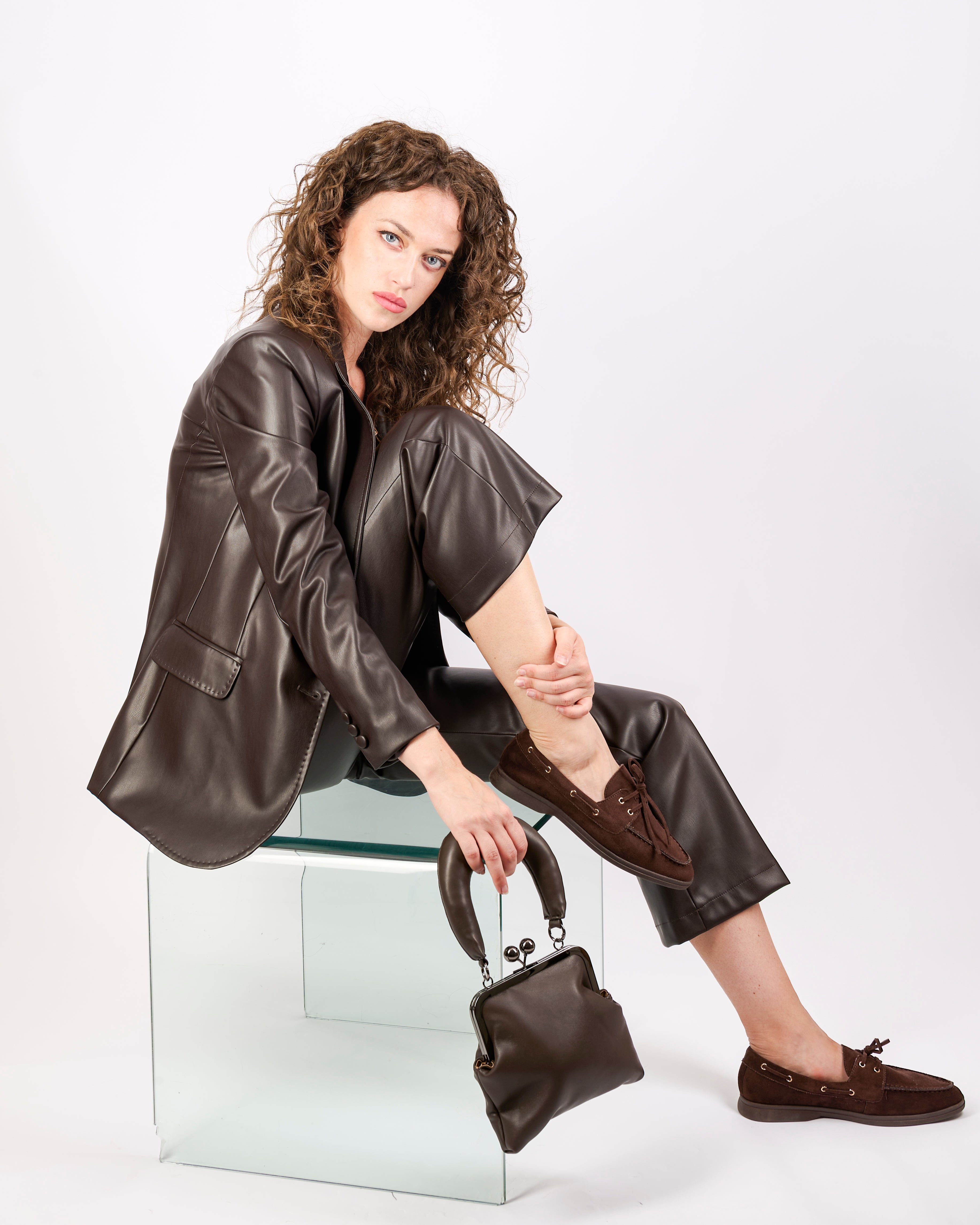 Giacca blazer ecopelle ESTROSO