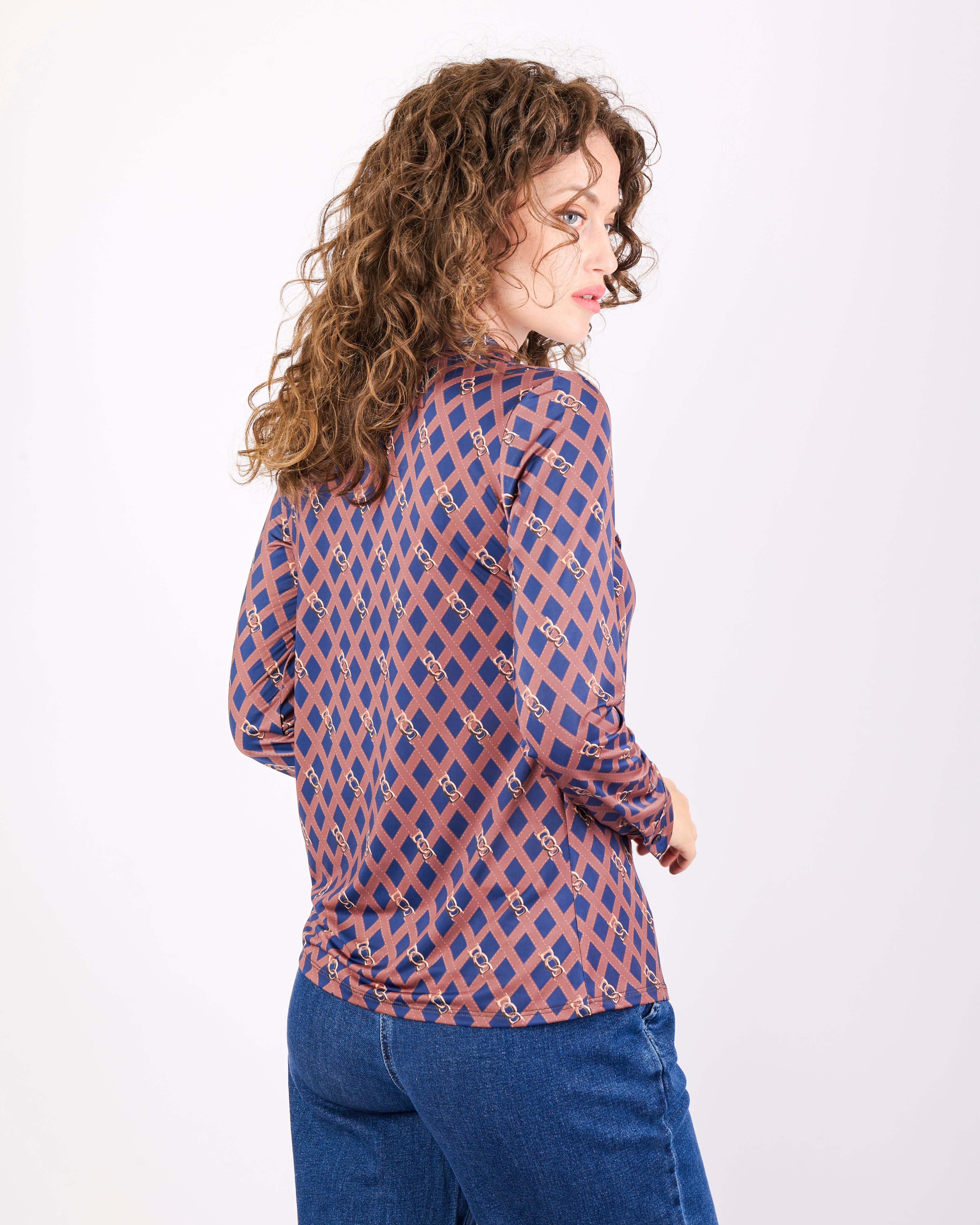 Camicia in jersey fantasia CANGURO