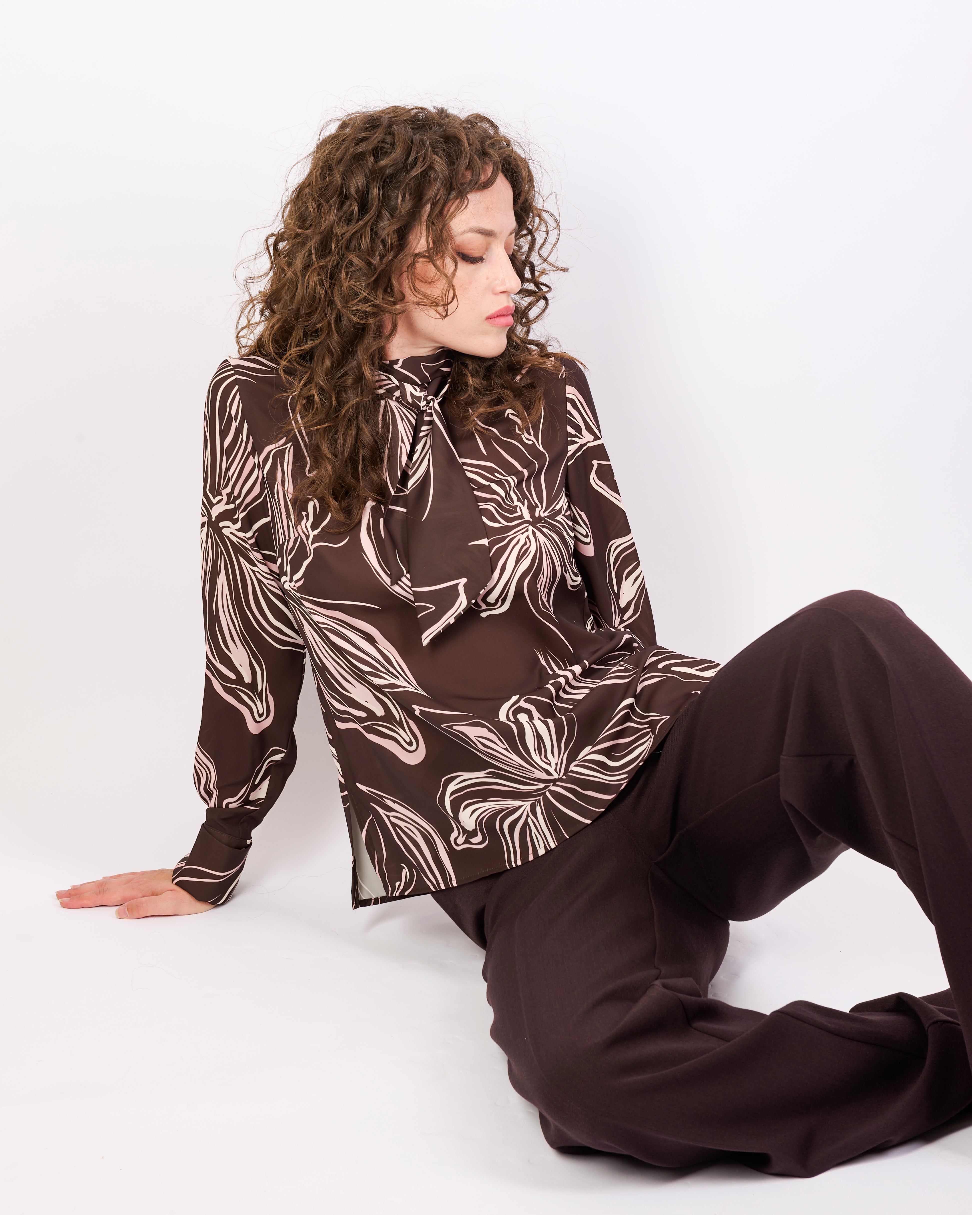 Casacca in viscosa fantasia CATENA