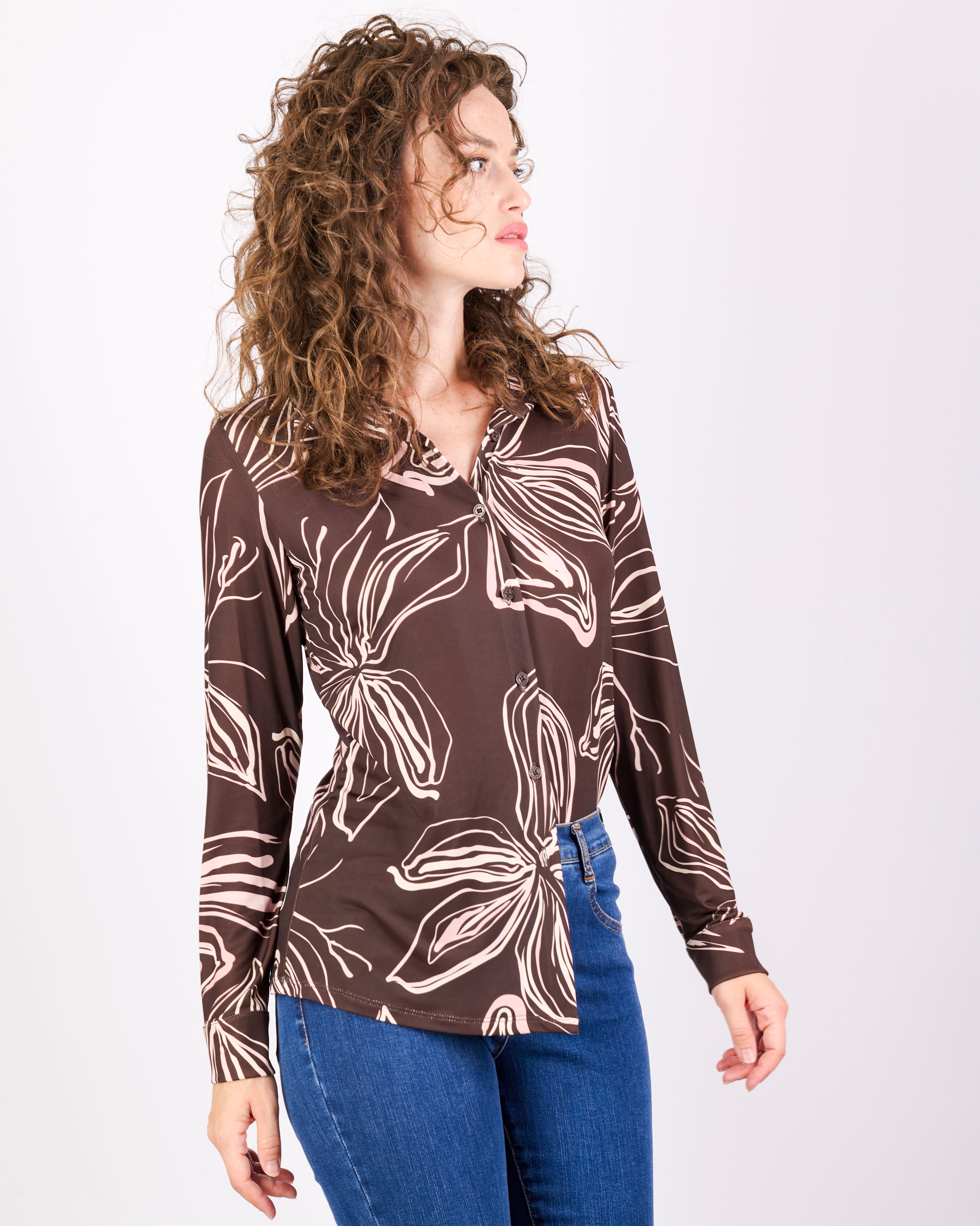 Camicia in jersey fantasia CANGURO