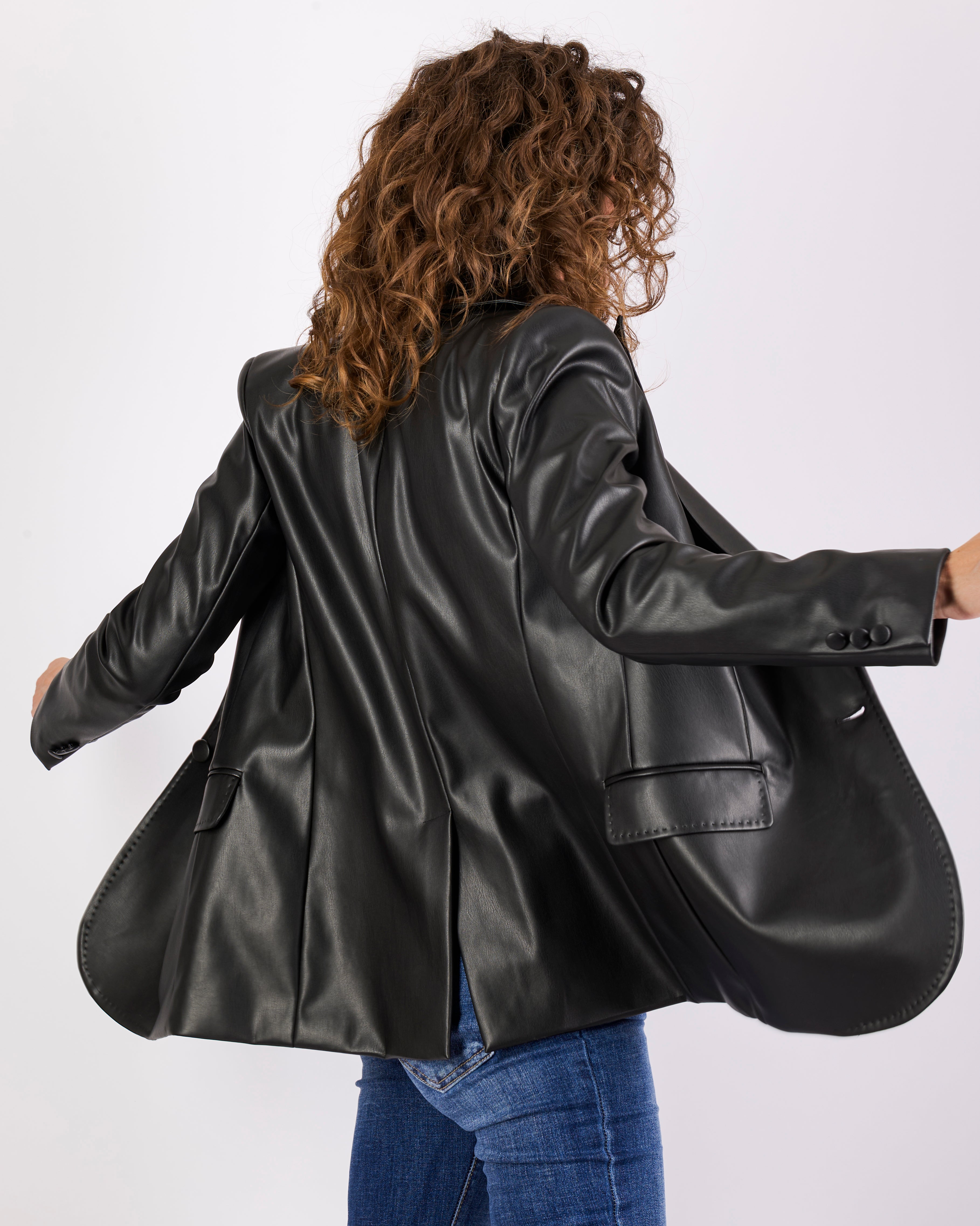 Giacca blazer ecopelle ESTROSO