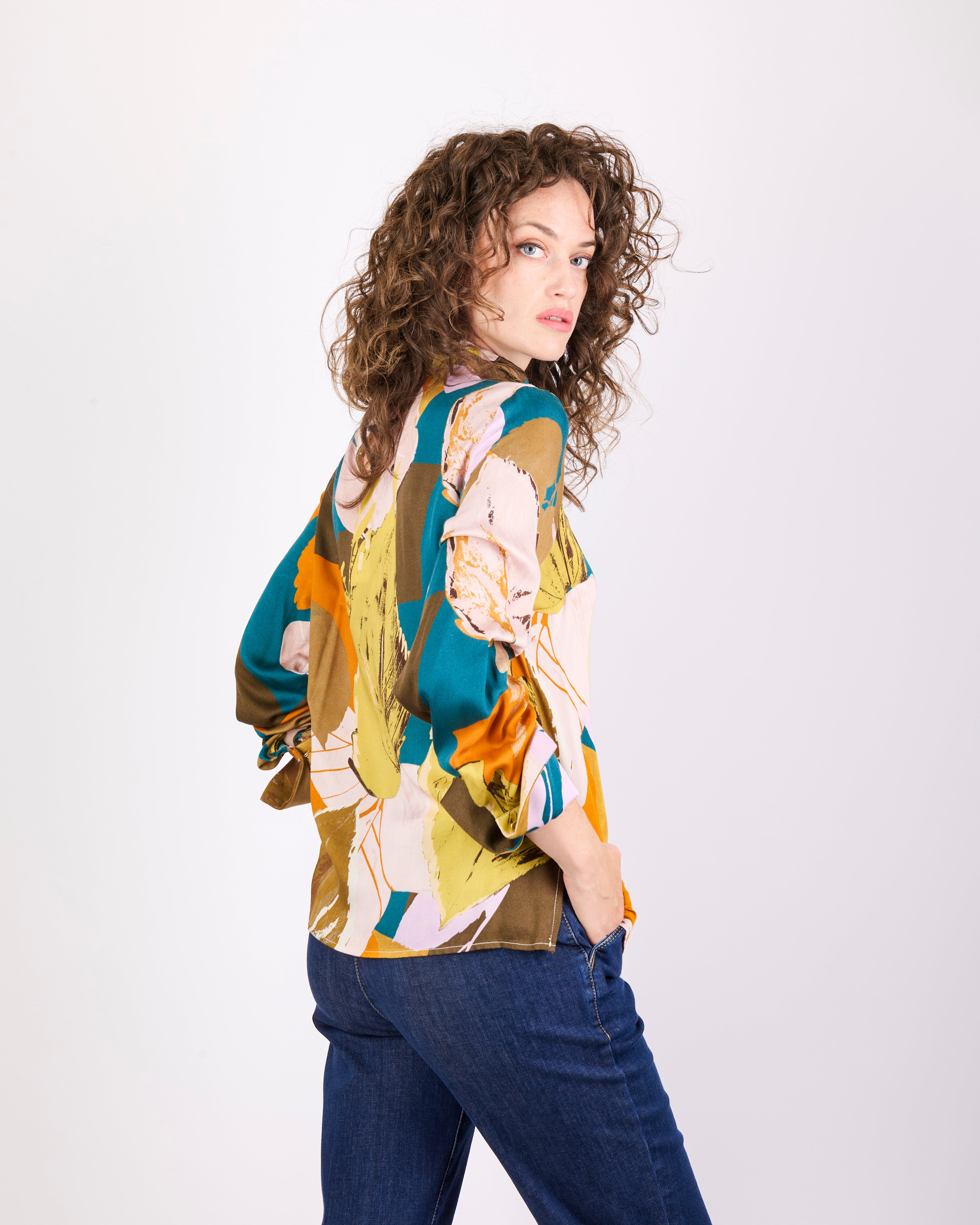 Casacca in viscosa fantasia CATENA