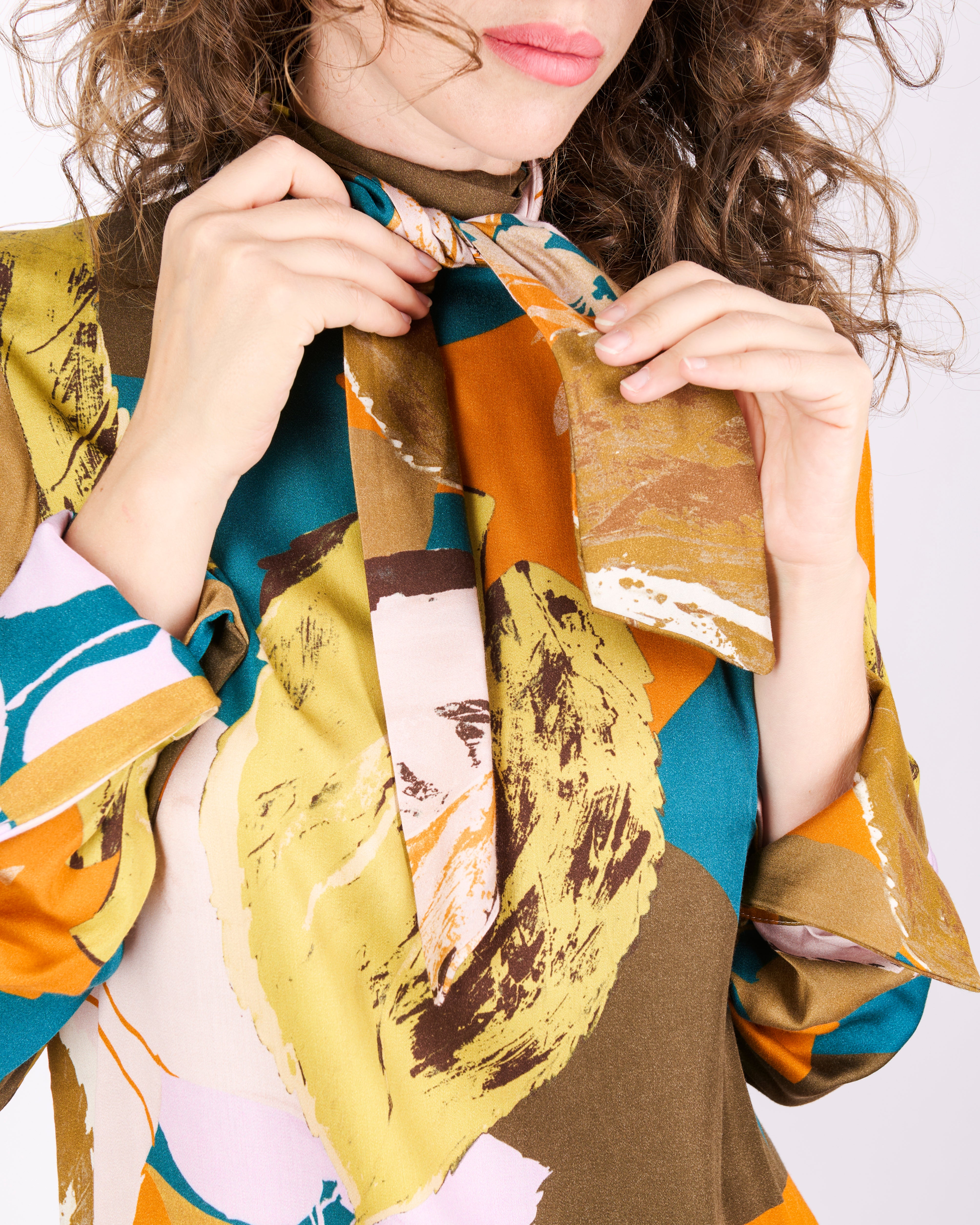 Casacca in viscosa fantasia CATENA