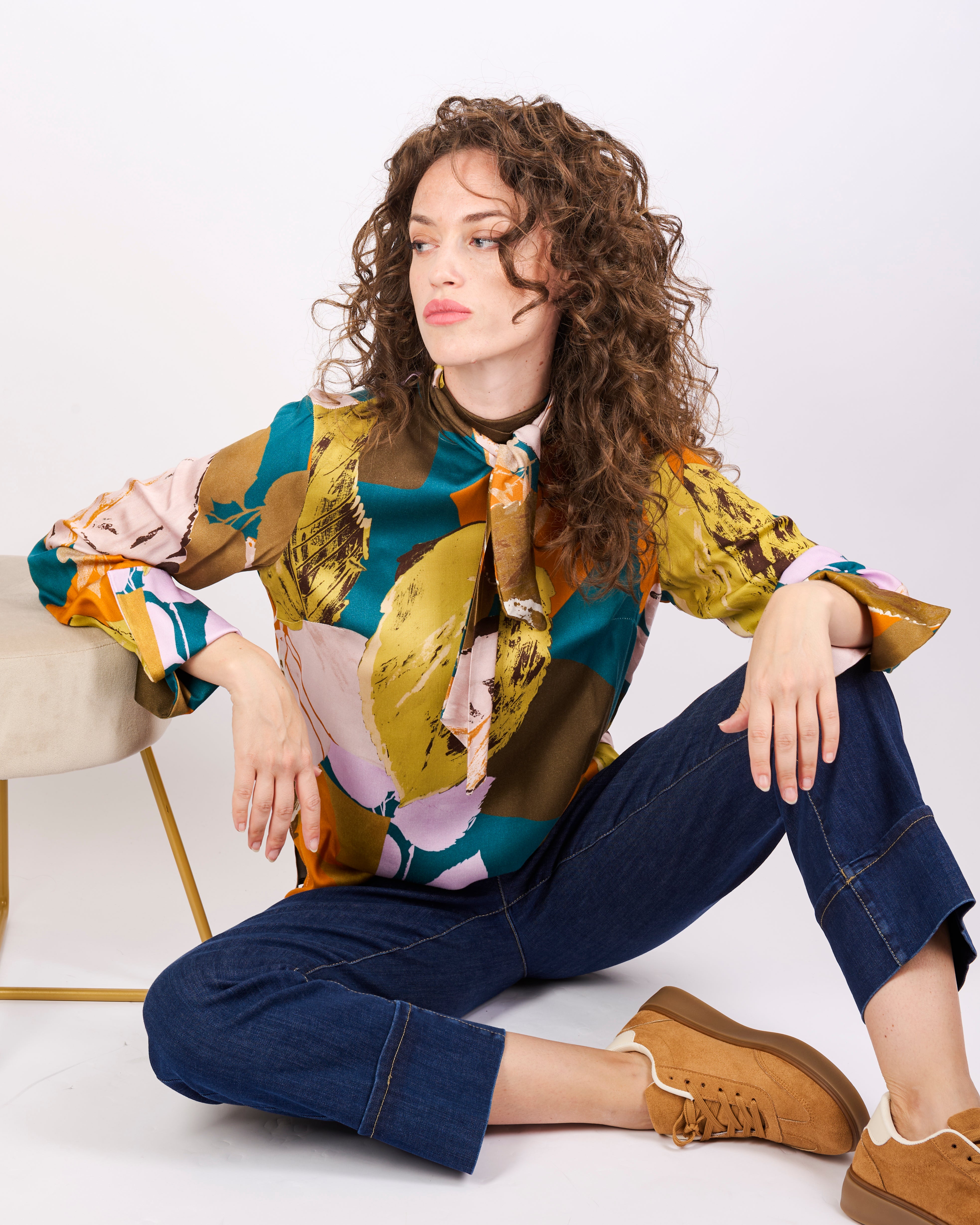 Casacca in viscosa fantasia CATENA