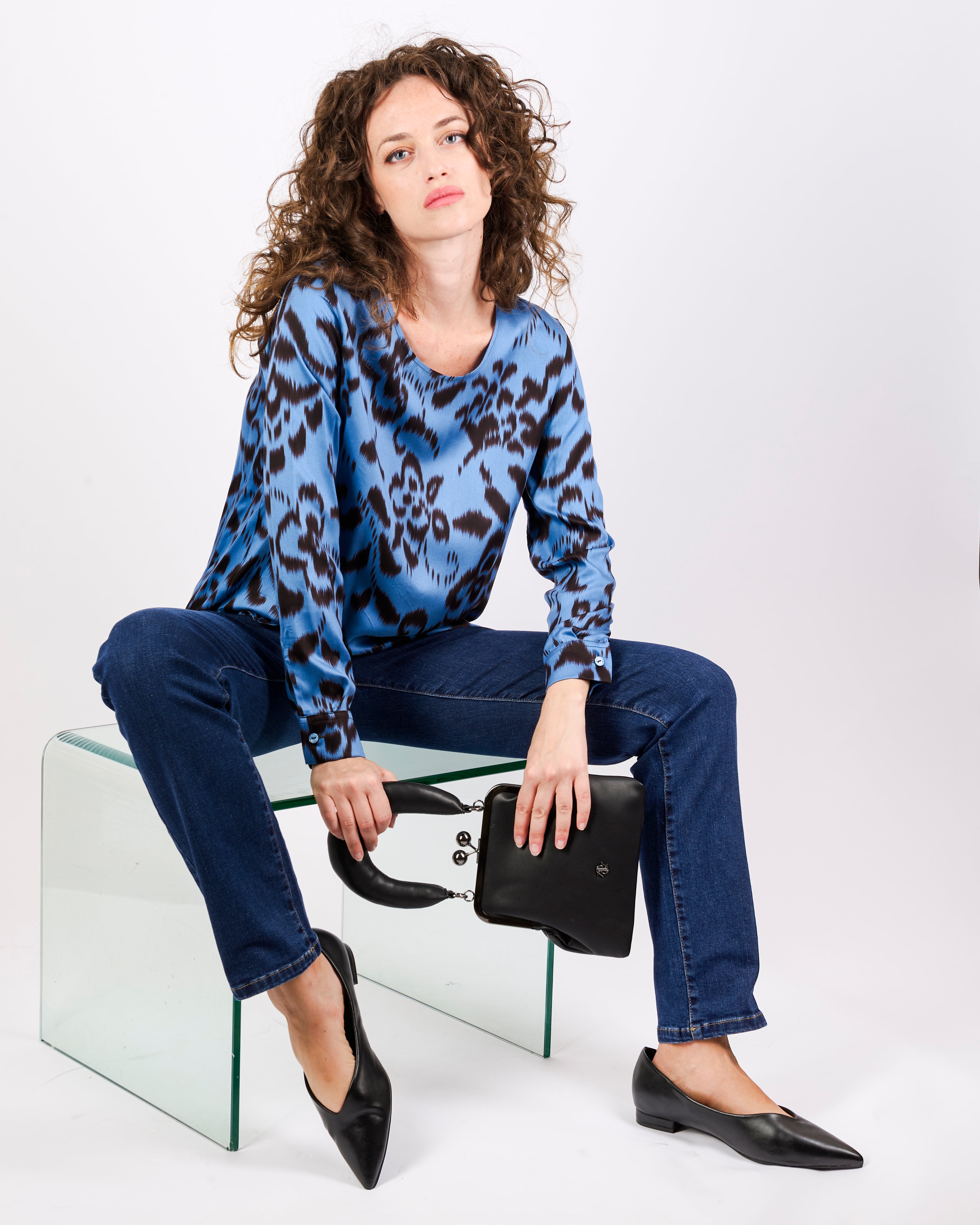 Casacca in viscosa fantasia SEATTLE