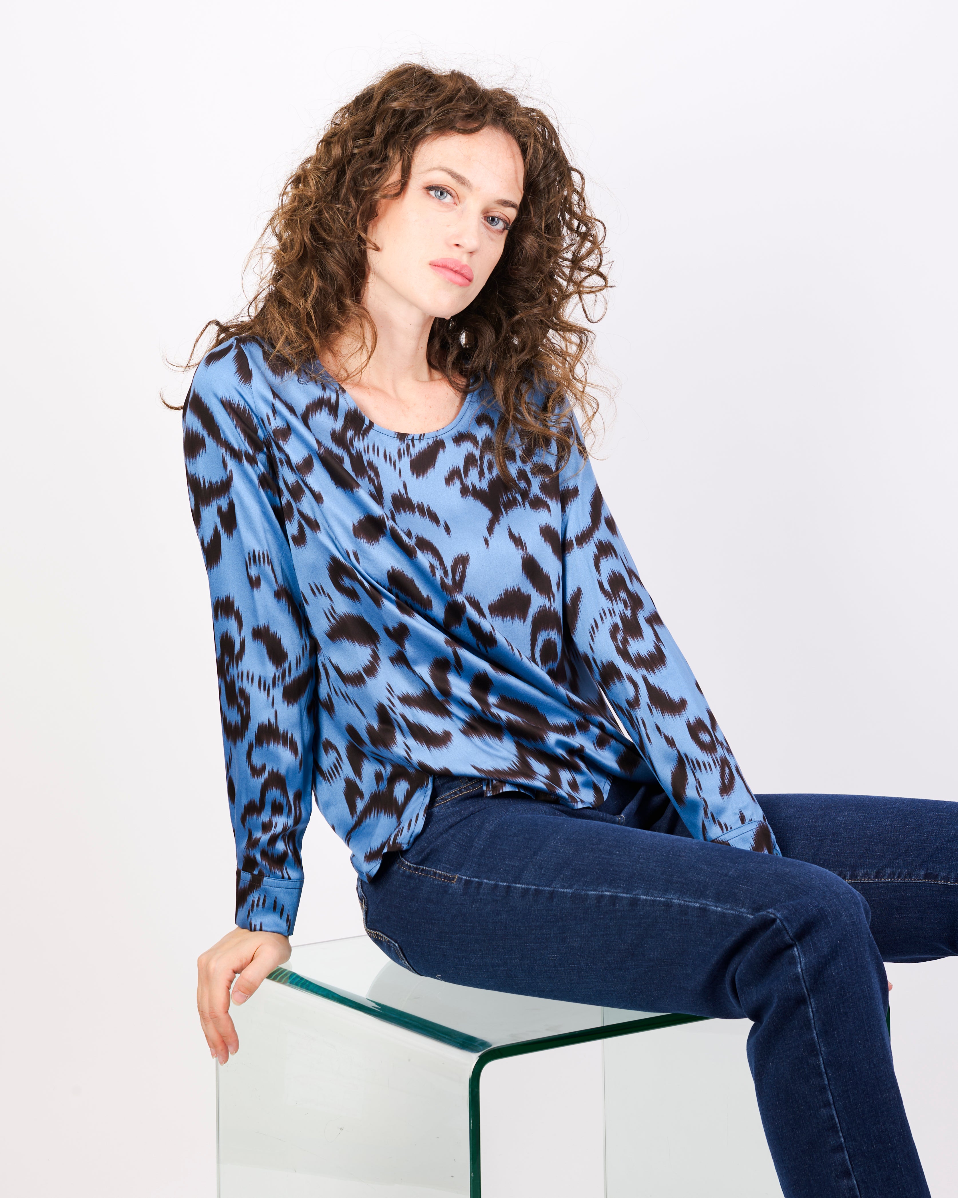 Casacca in viscosa fantasia SEATTLE