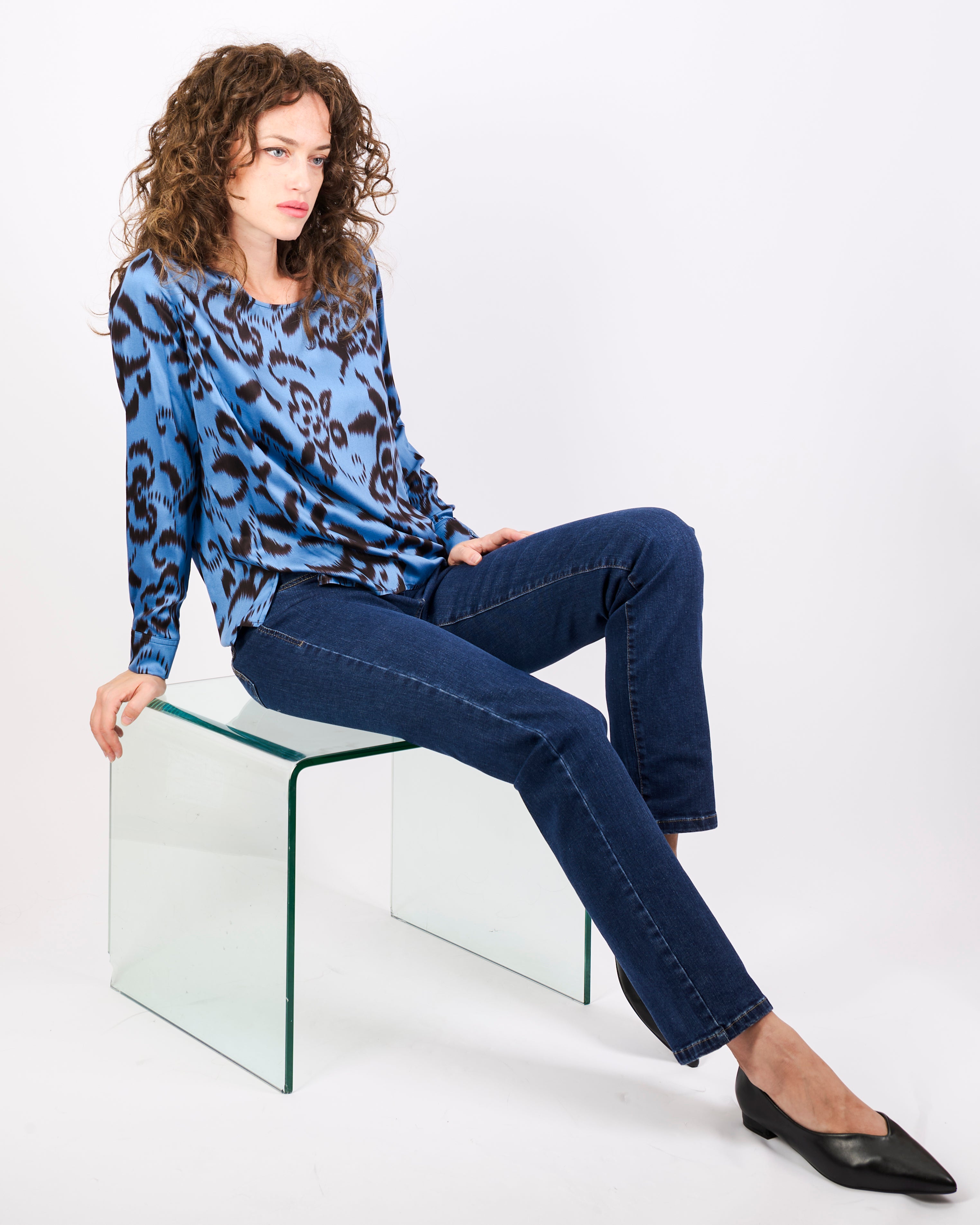 Casacca in viscosa fantasia SEATTLE