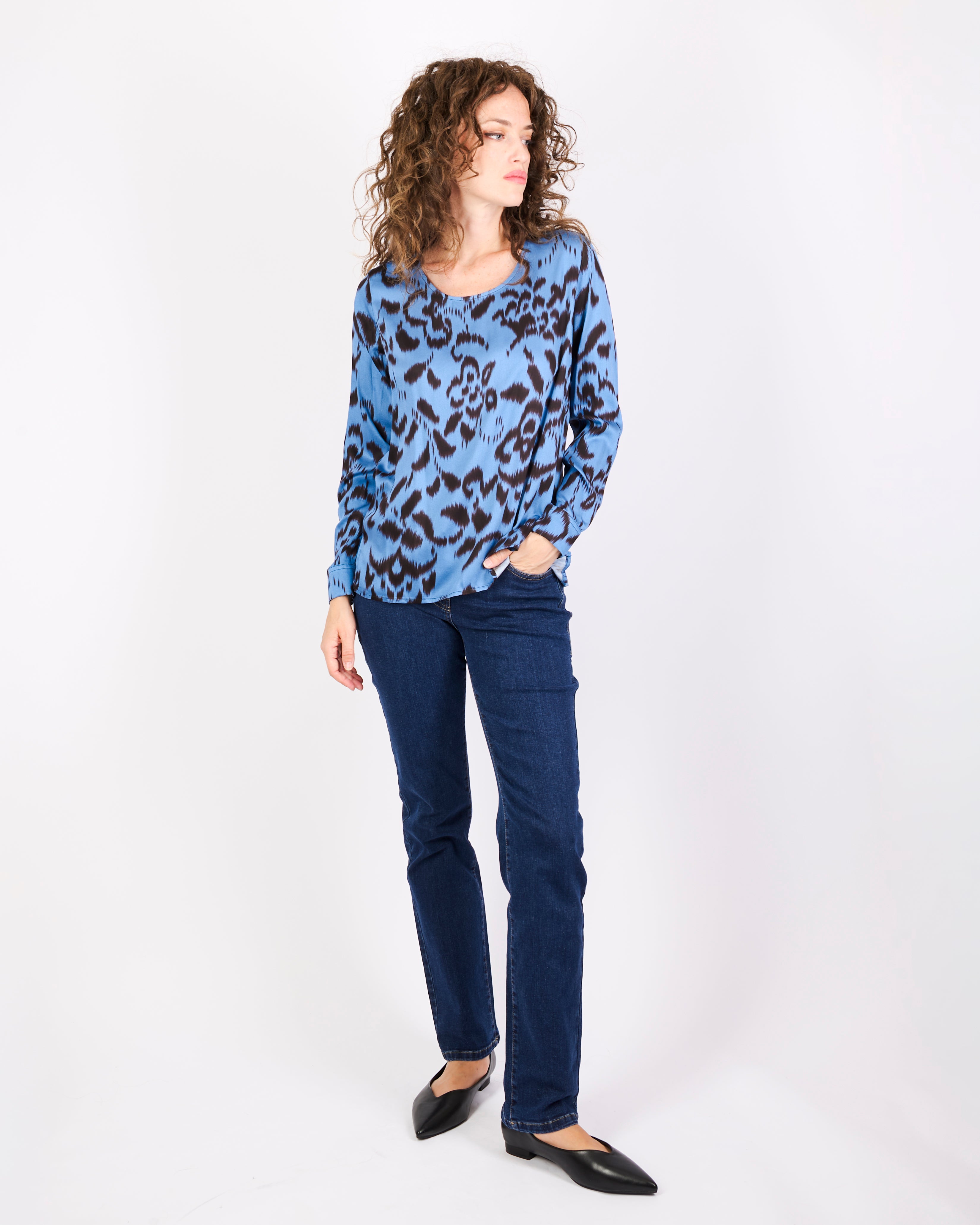 Casacca in viscosa fantasia SEATTLE