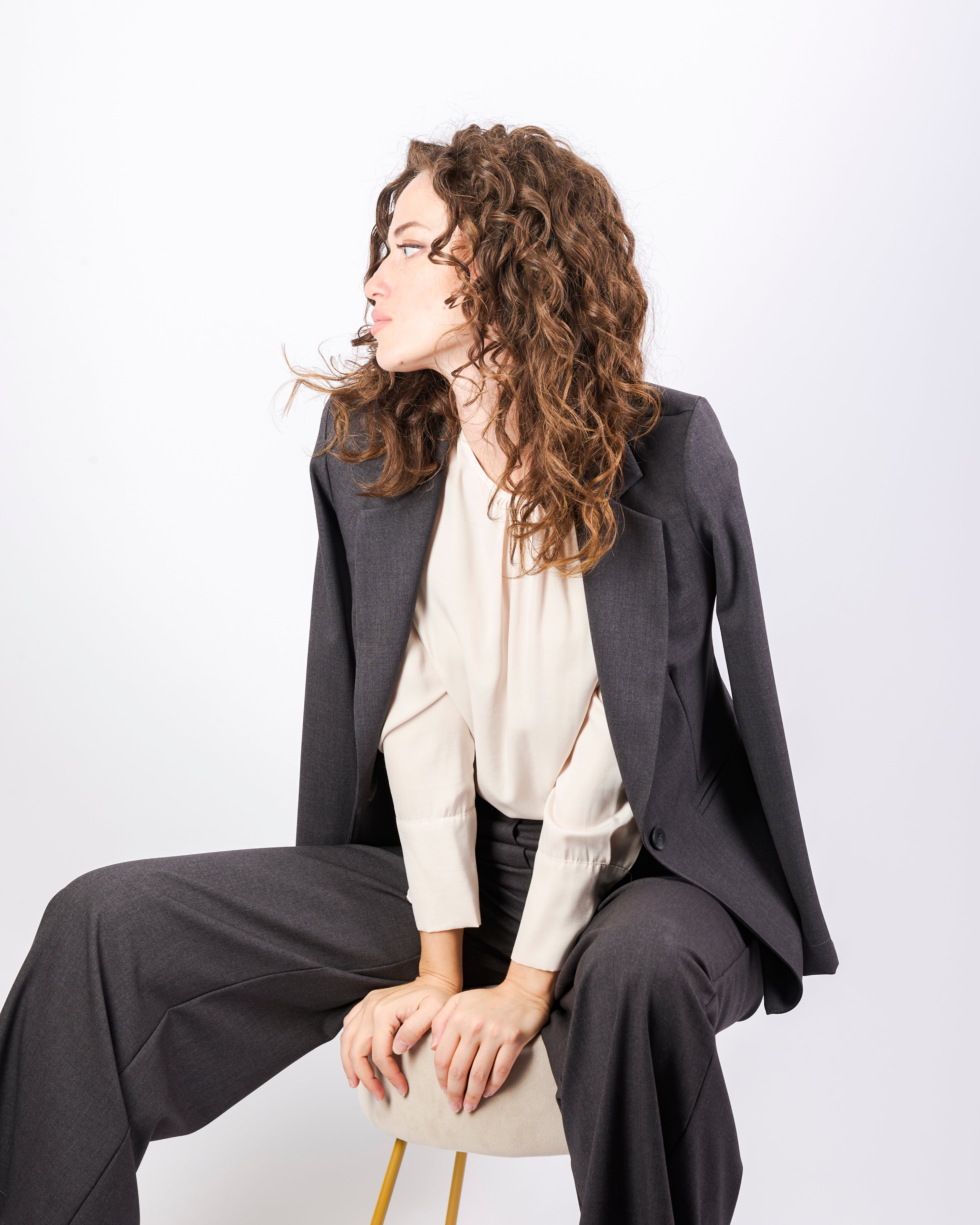 Giacca blazer fresco lana bottone H507/25