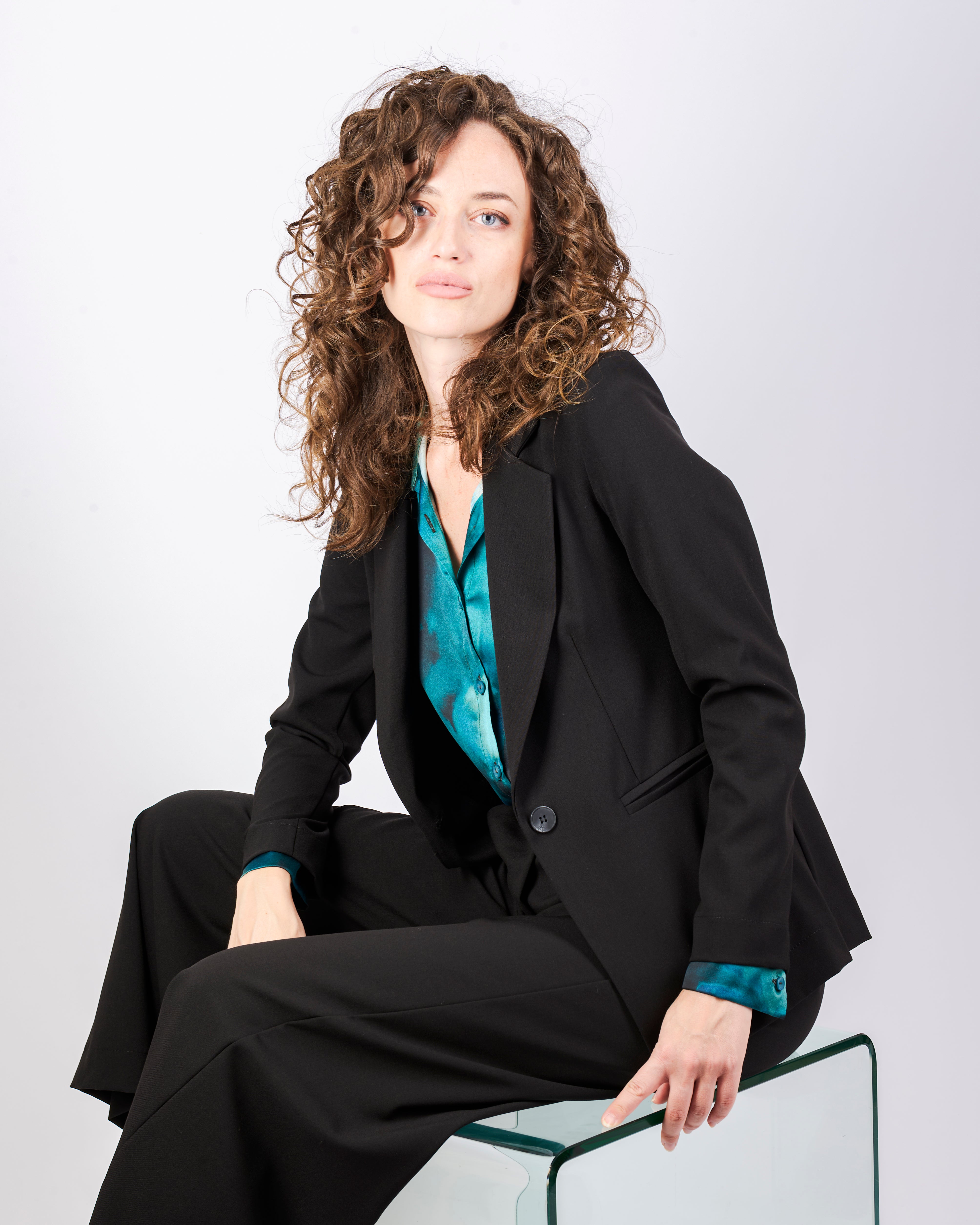 Giacca blazer fresco lana bottone H507/25