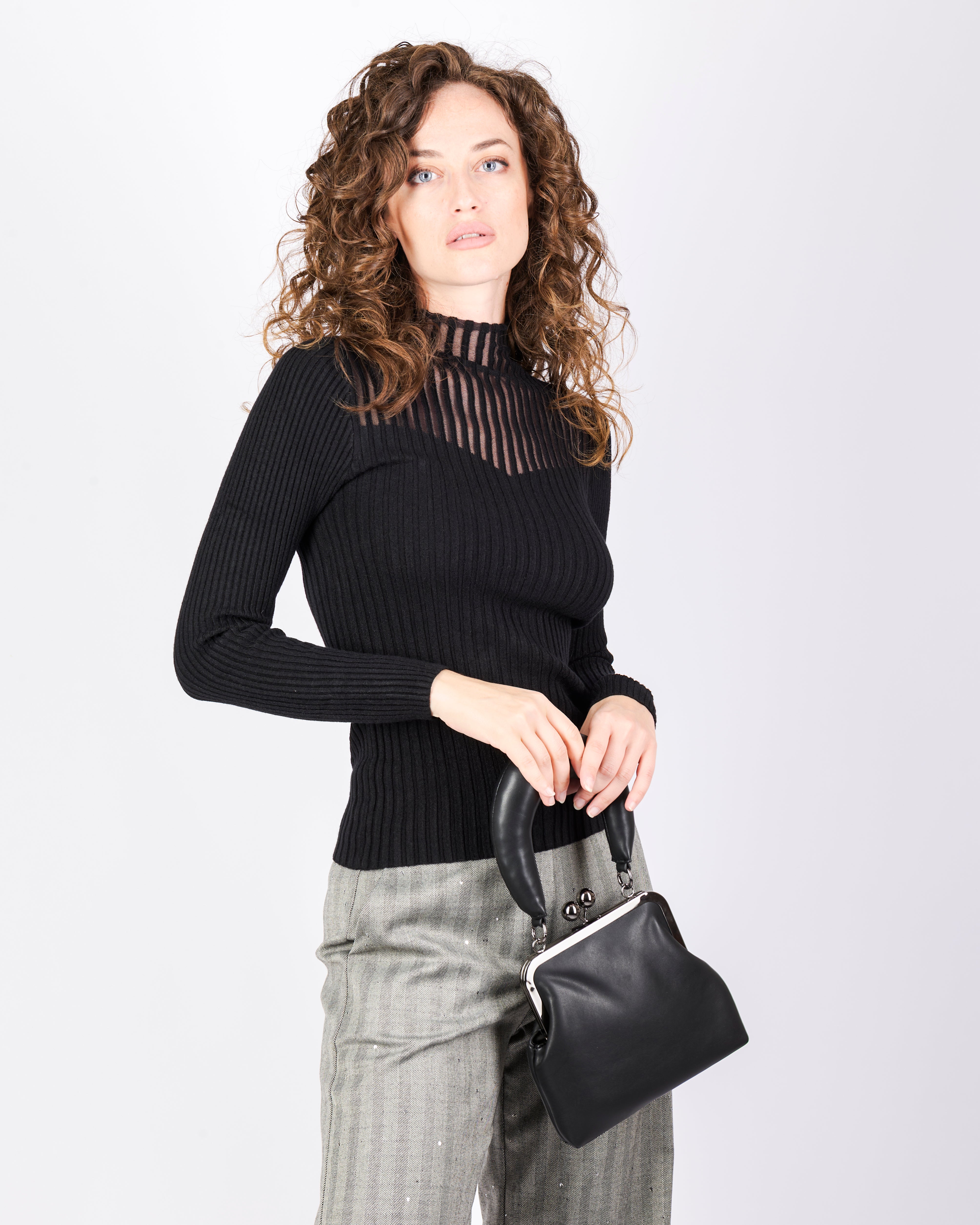 Maglia lupetto trasparenze MALIZIA