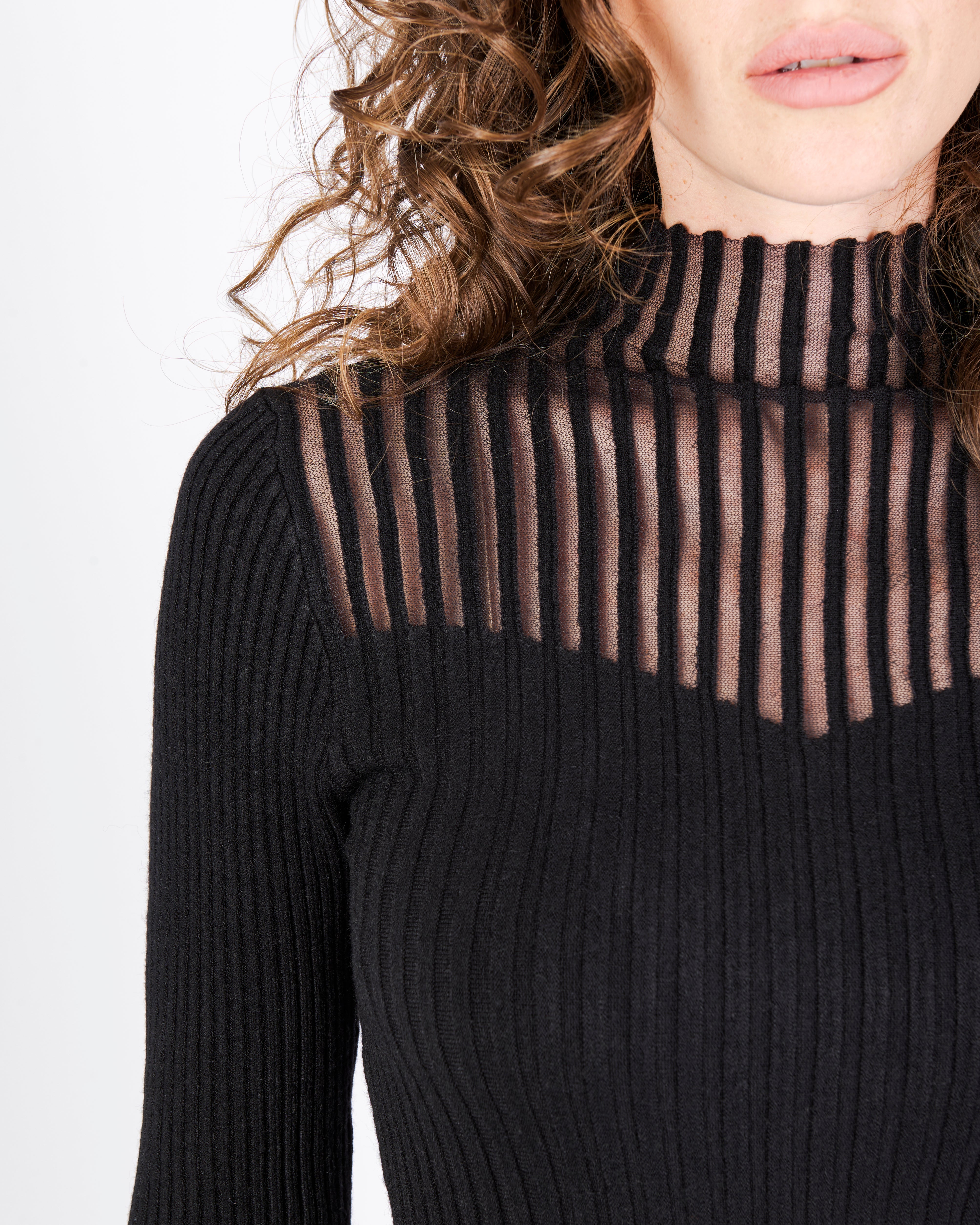 Maglia lupetto trasparenze MALIZIA