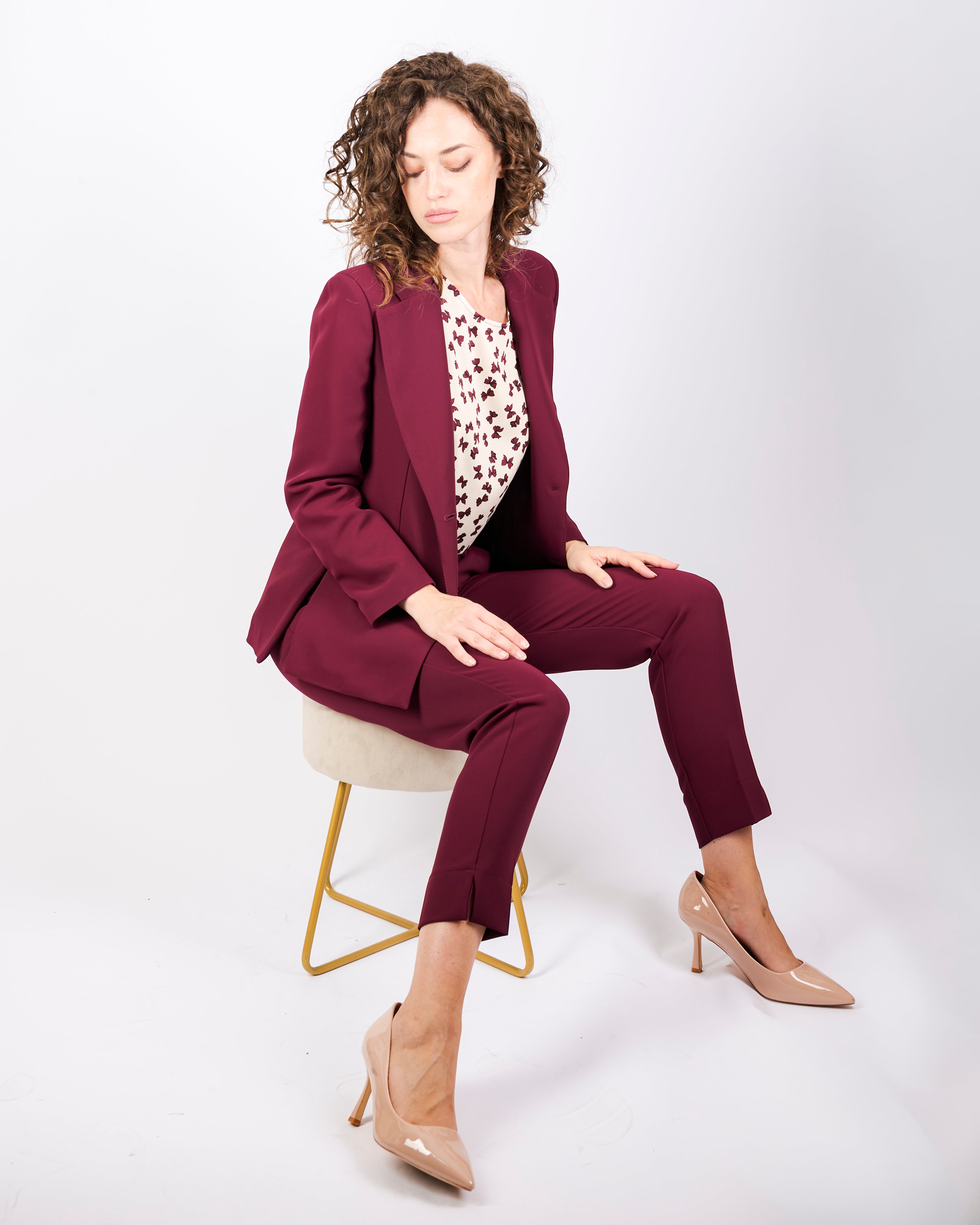 Pantalone tasca a filo in cadì H121/24