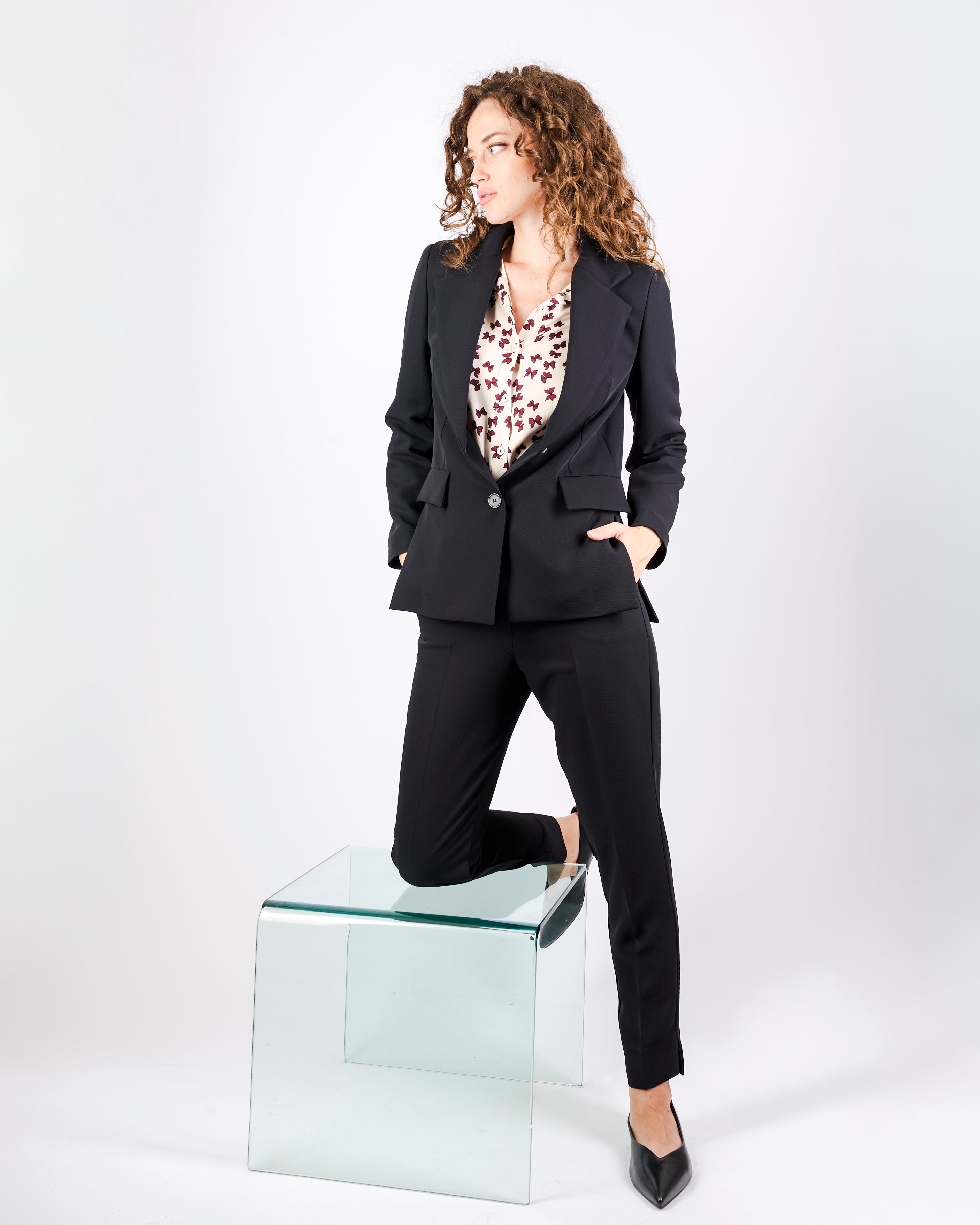 Pantalone tasca a filo in cadì H121/24