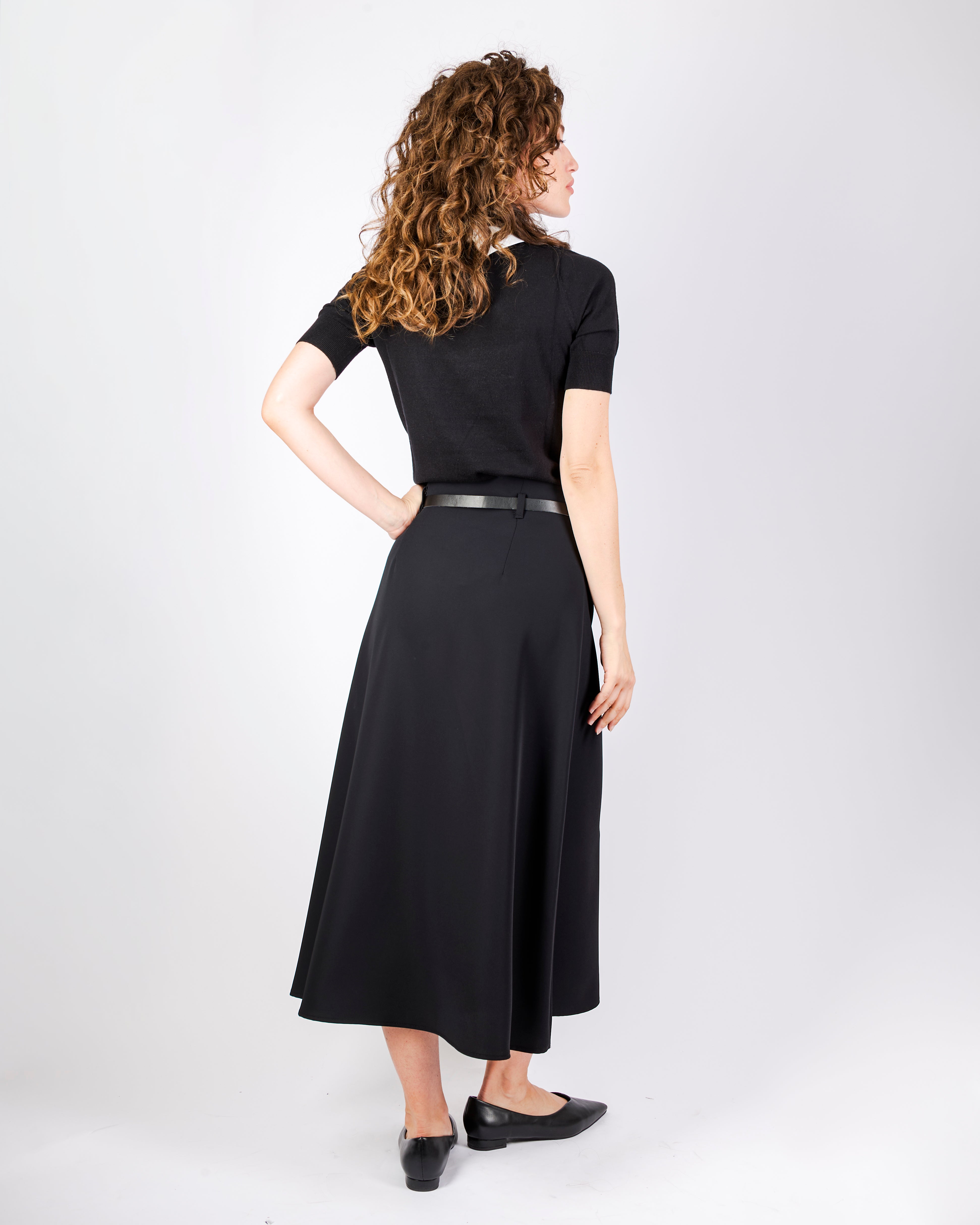 Maglia sottogiacca colletto strass W3056